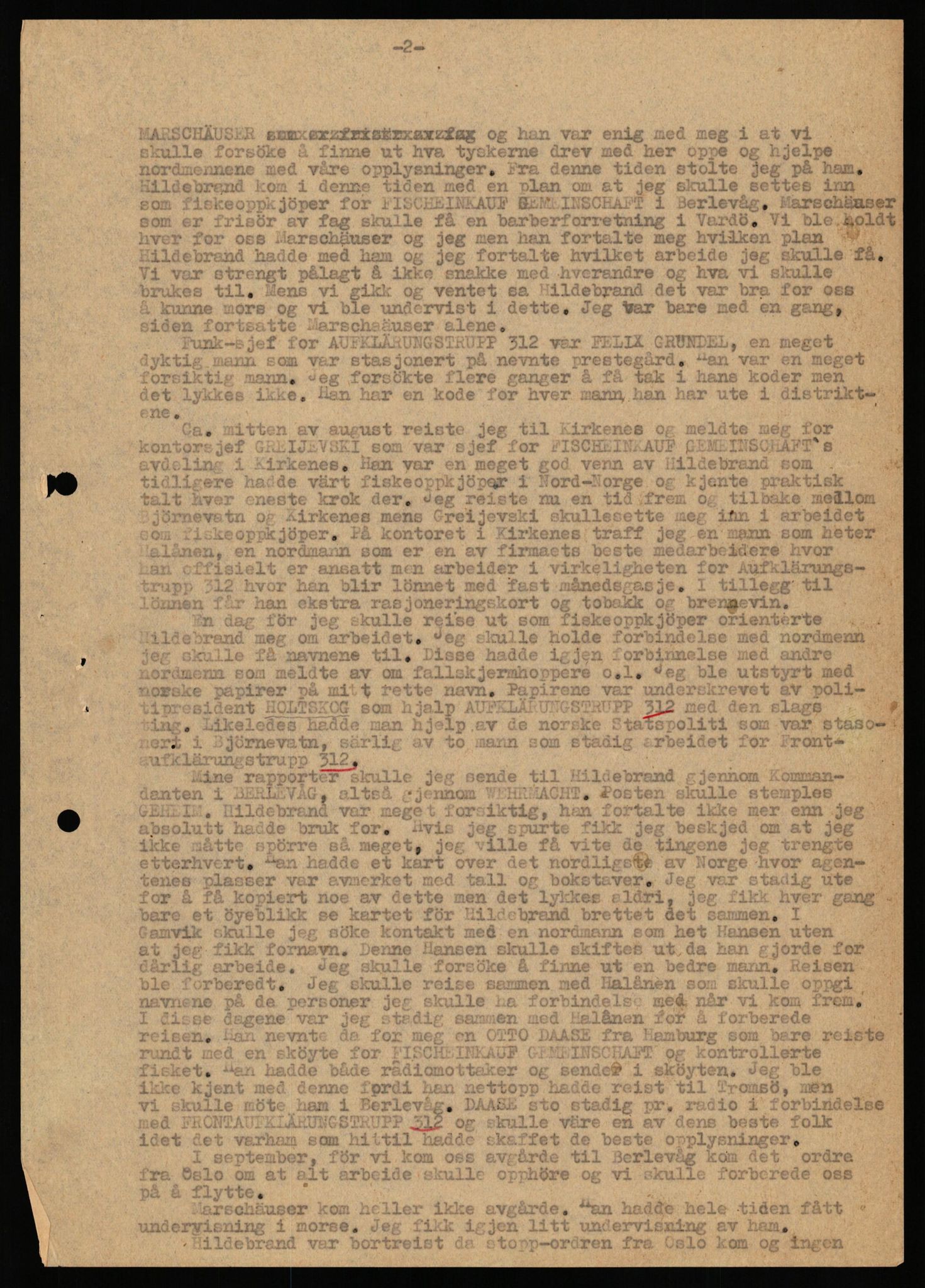 Forsvaret, Forsvarets overkommando II, AV/RA-RAFA-3915/D/Db/L0038: CI Questionaires. Tyske okkupasjonsstyrker i Norge. Østerrikere., 1945-1946, p. 143