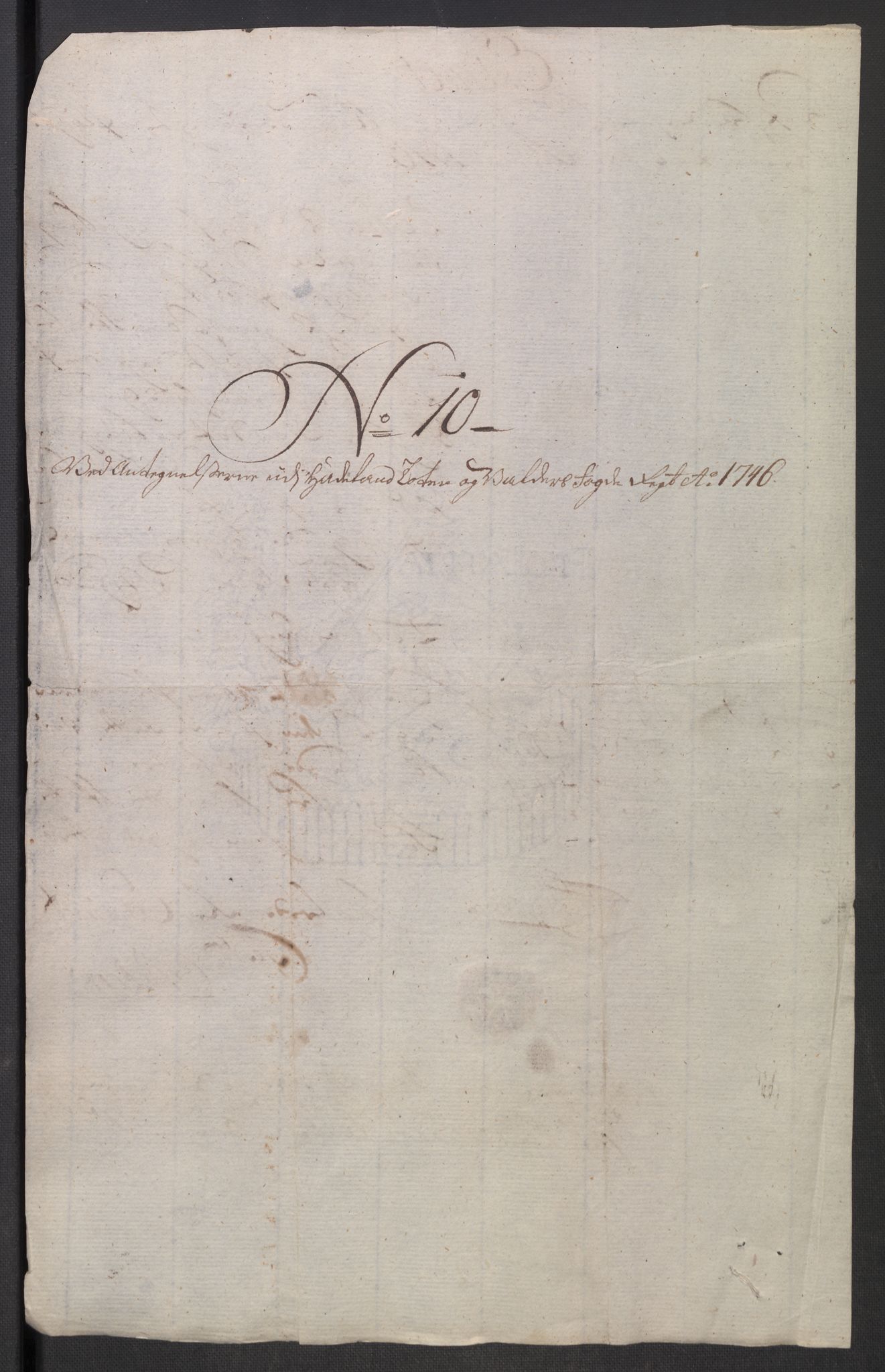 Rentekammeret inntil 1814, Reviderte regnskaper, Fogderegnskap, AV/RA-EA-4092/R18/L1345: Fogderegnskap Hadeland, Toten og Valdres, 1745-1746, p. 600