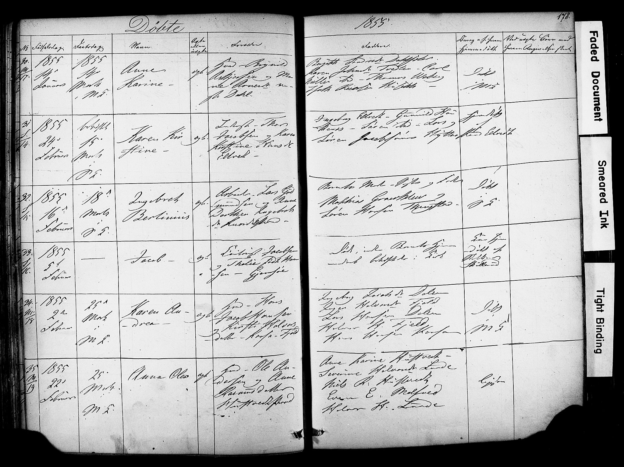 Solum kirkebøker, SAKO/A-306/F/Fa/L0006: Parish register (official) no. I 6, 1844-1855, p. 178