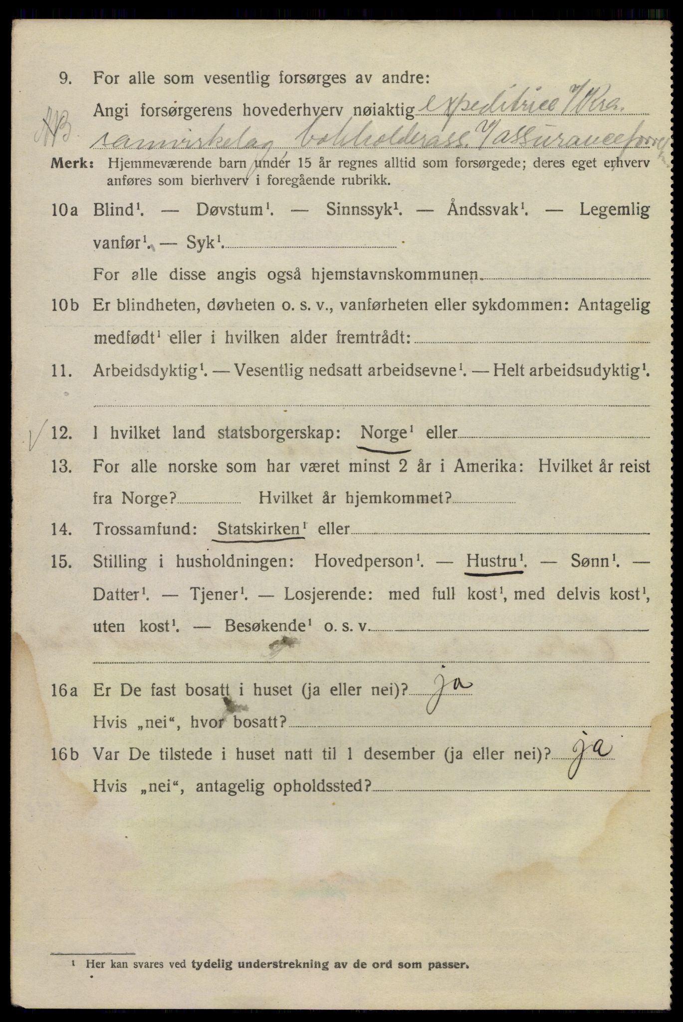 SAO, 1920 census for Kristiania, 1920, p. 590840