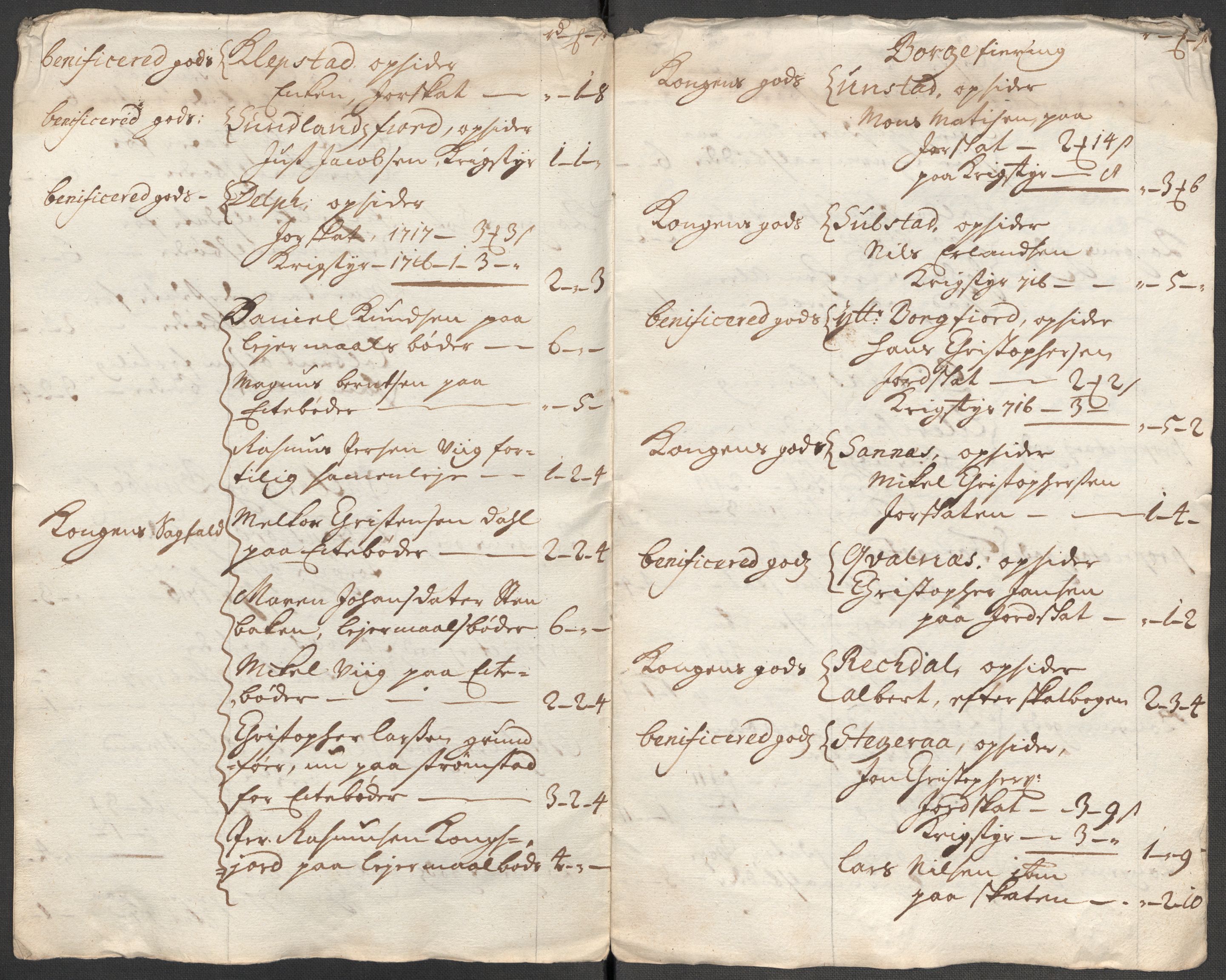 Rentekammeret inntil 1814, Reviderte regnskaper, Fogderegnskap, AV/RA-EA-4092/R67/L4683: Fogderegnskap Vesterålen, Andenes og Lofoten, 1717, p. 302