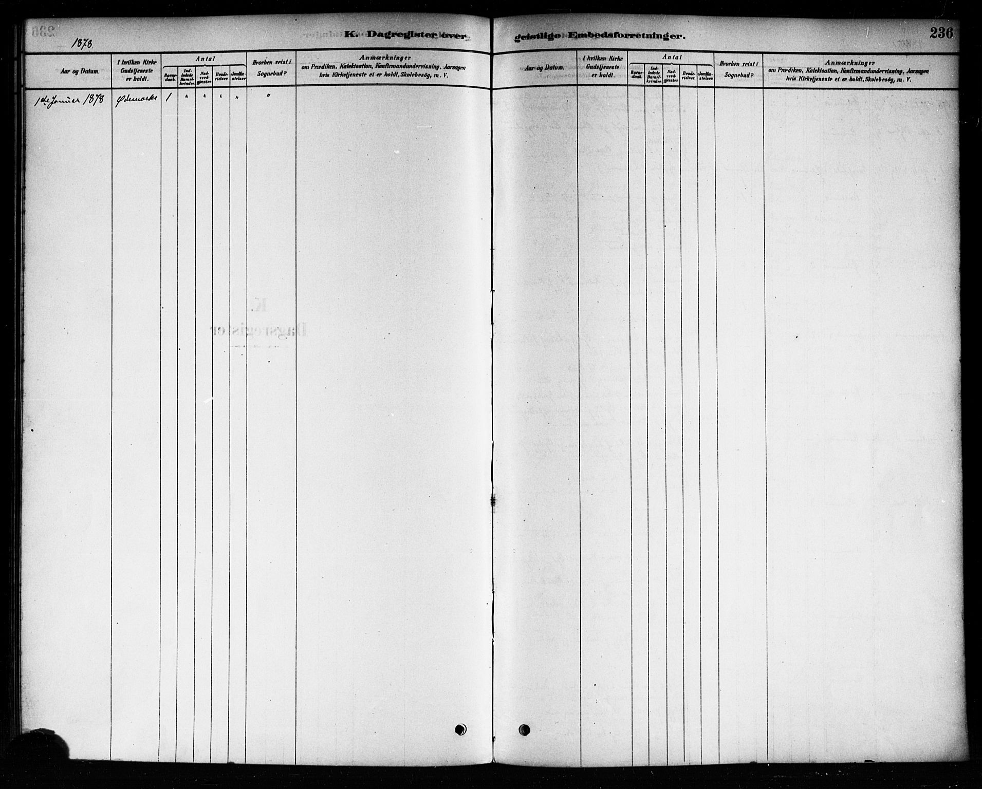 Aremark prestekontor Kirkebøker, SAO/A-10899/F/Fb/L0004: Parish register (official) no. II 4, 1878-1895, p. 236