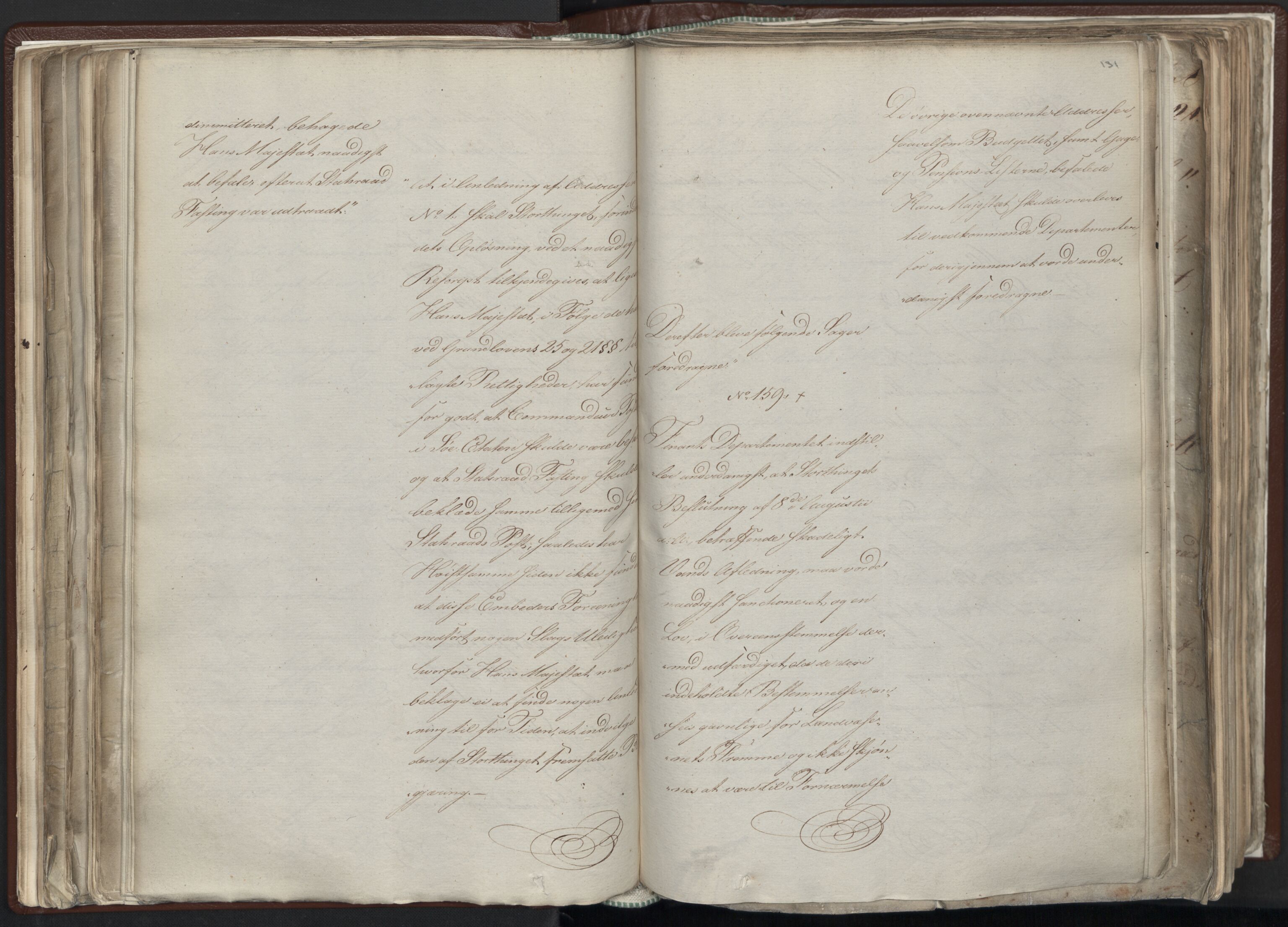 Statsrådssekretariatet, AV/RA-S-1001/A/Ab/L0012: Kgl. res. nr. 5679-6008 II, 1821, p. 130b-131a