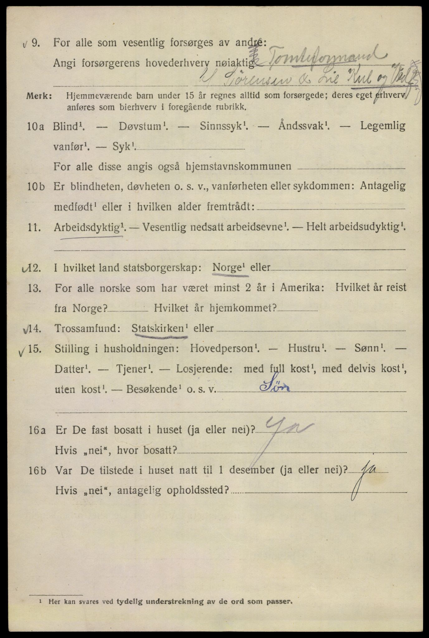 SAO, 1920 census for Kristiania, 1920, p. 157006