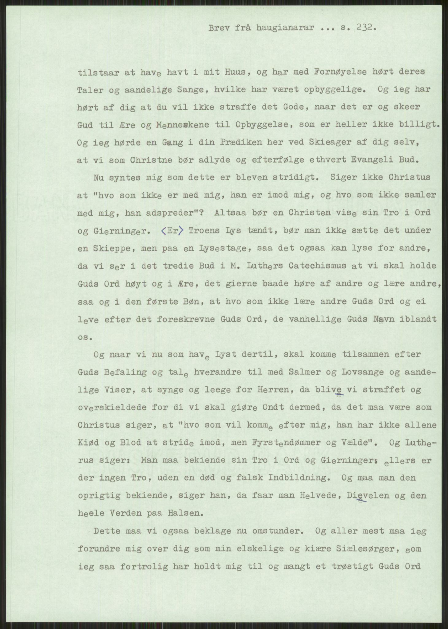 Samlinger til kildeutgivelse, Haugianerbrev, AV/RA-EA-6834/F/L0001: Haugianerbrev I: 1760-1804, 1760-1804, p. 232