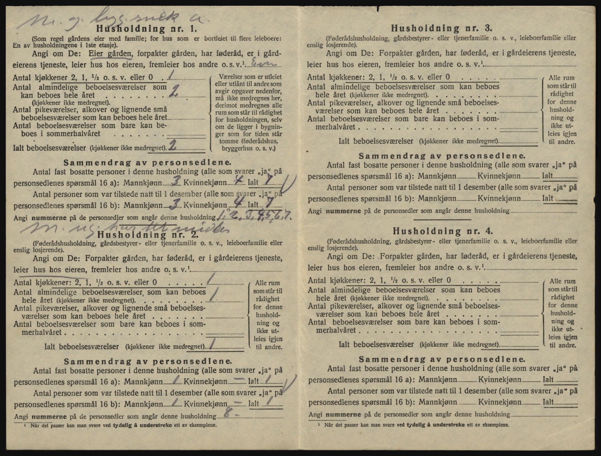 SAO, 1920 census for Glemmen, 1920, p. 1184