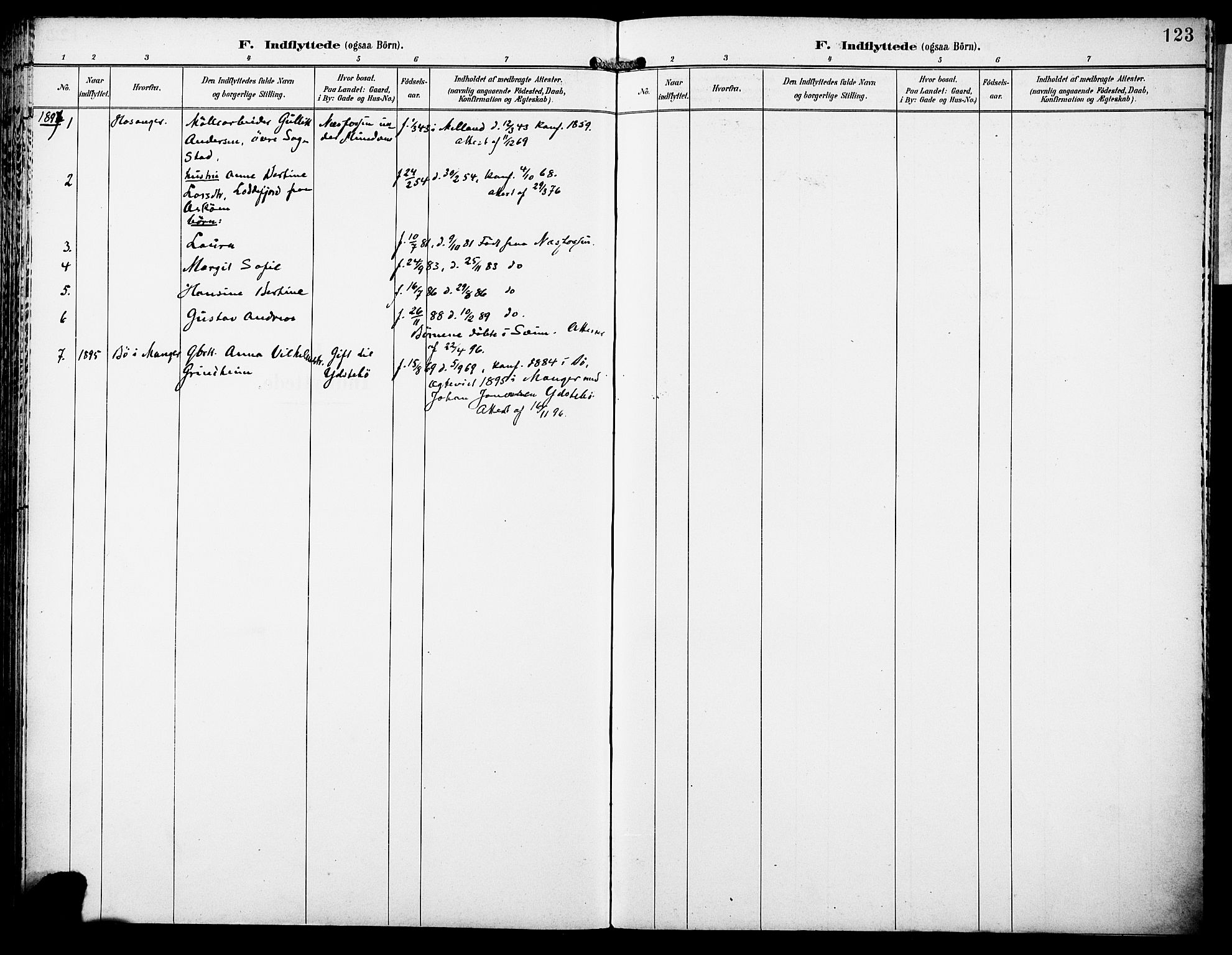 Lindås Sokneprestembete, AV/SAB-A-76701/H/Haa/Haae/L0002: Parish register (official) no. E 2, 1897-1912, p. 123