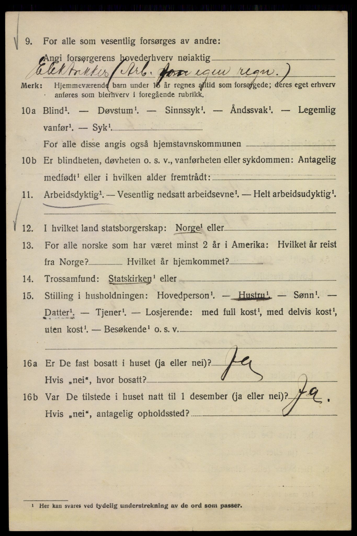 SAO, 1920 census for Kristiania, 1920, p. 351008