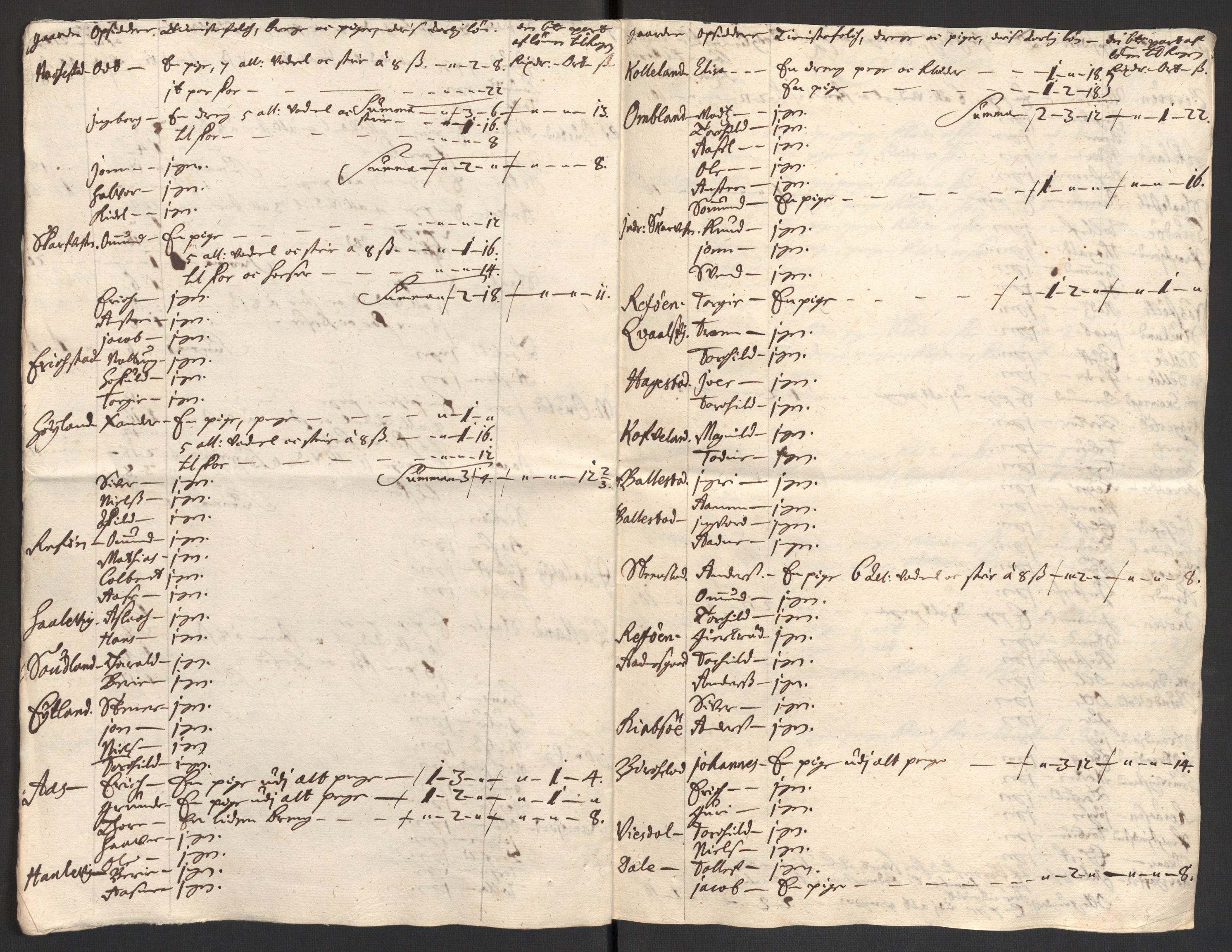 Rentekammeret inntil 1814, Reviderte regnskaper, Fogderegnskap, AV/RA-EA-4092/R43/L2554: Fogderegnskap Lista og Mandal, 1711, p. 370