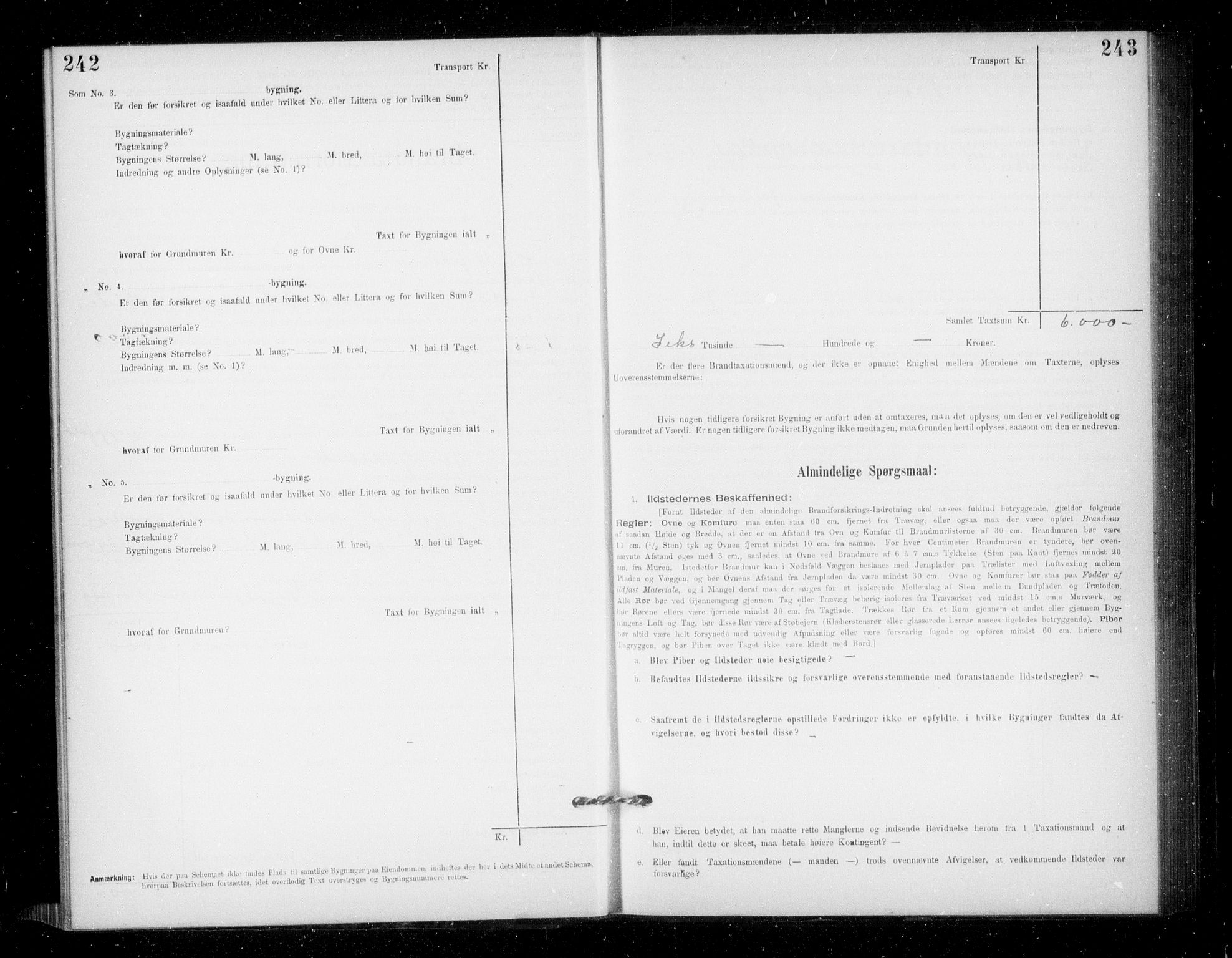 Lensmannen i Jondal, AV/SAB-A-33101/0012/L0005: Branntakstprotokoll, skjematakst, 1894-1951, p. 242-243