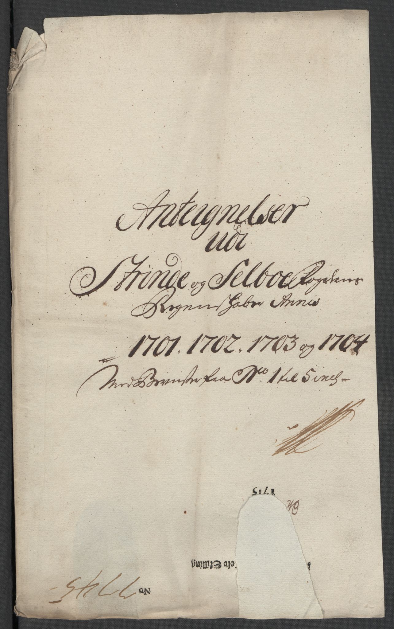 Rentekammeret inntil 1814, Reviderte regnskaper, Fogderegnskap, AV/RA-EA-4092/R61/L4109: Fogderegnskap Strinda og Selbu, 1704-1706, p. 225