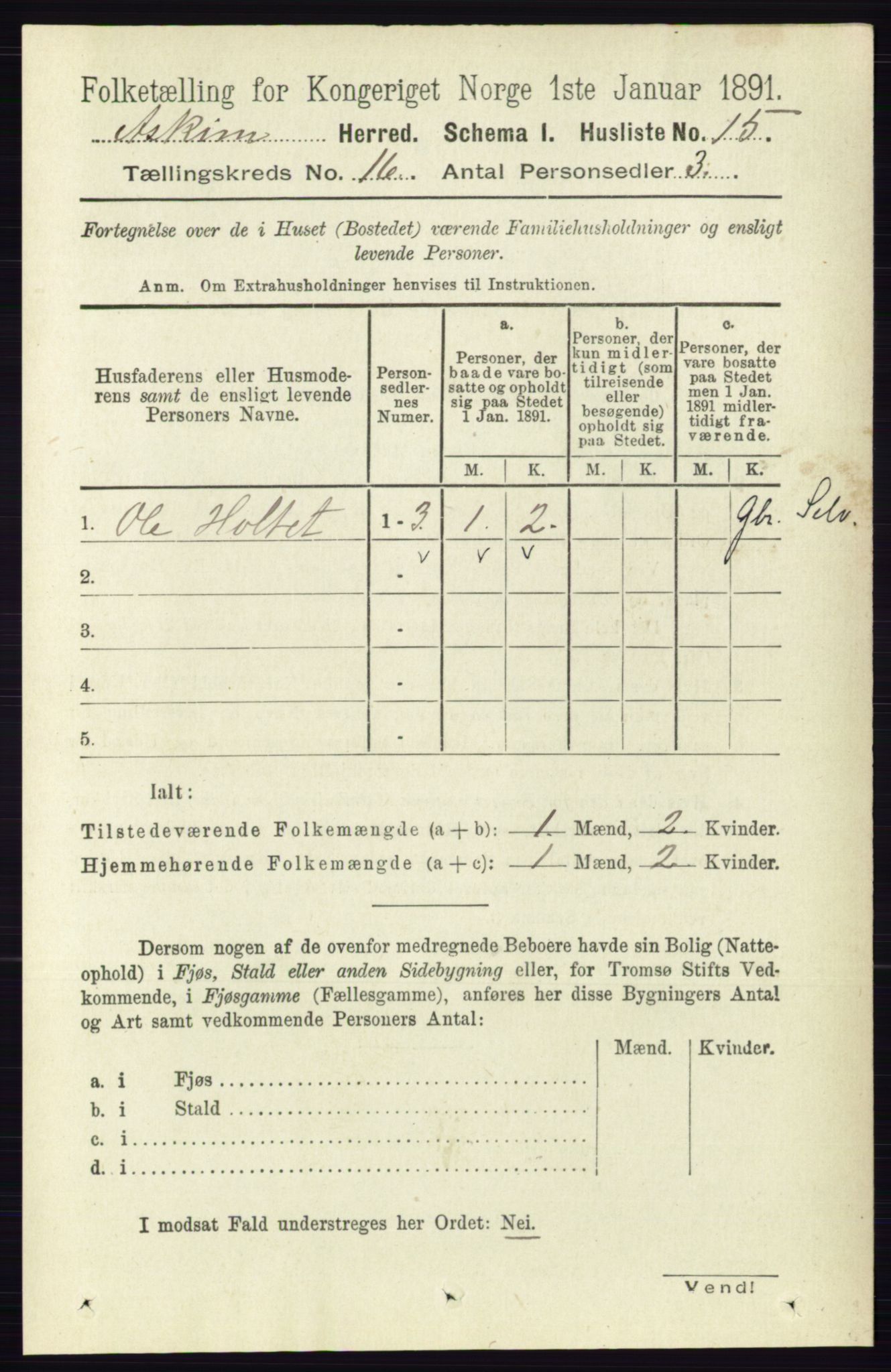 RA, 1891 census for 0124 Askim, 1891, p. 2617