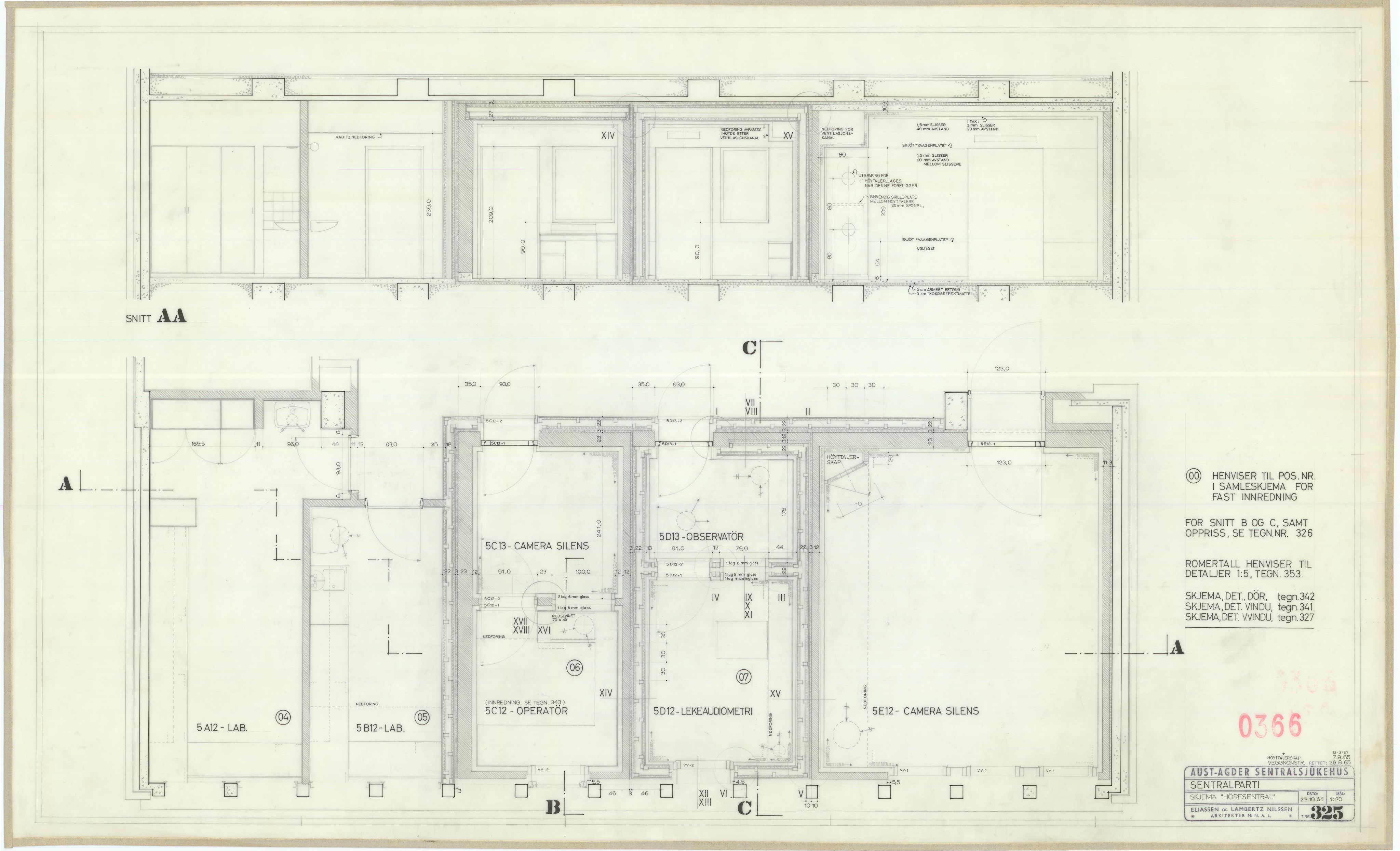 Eliassen og Lambertz-Nilssen Arkitekter, AAKS/PA-2983/T/T01/L0006: Tegningskogger 0366, 1960-1966, p. 25