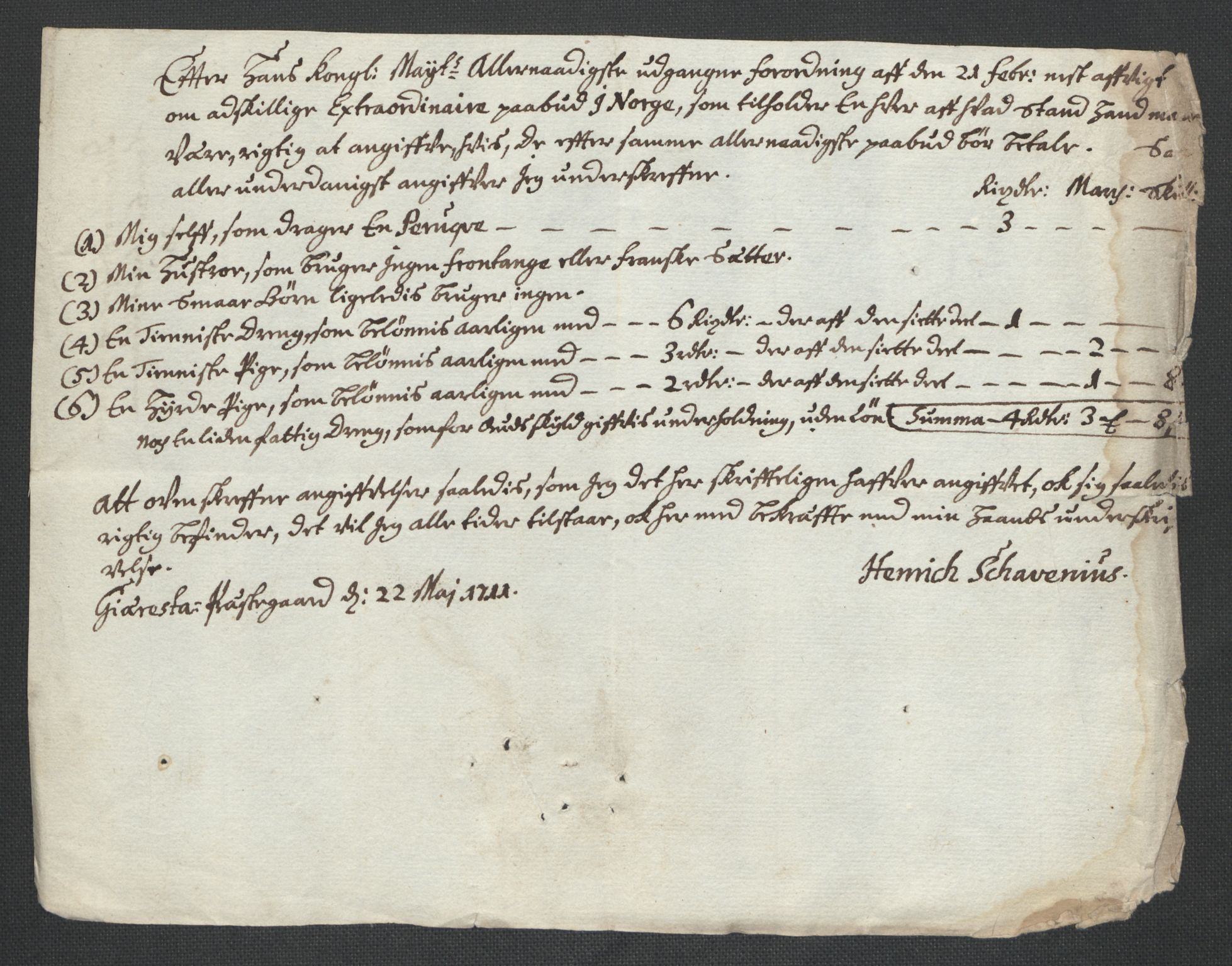 Rentekammeret inntil 1814, Reviderte regnskaper, Fogderegnskap, AV/RA-EA-4092/R39/L2319: Fogderegnskap Nedenes, 1710-1711, p. 871