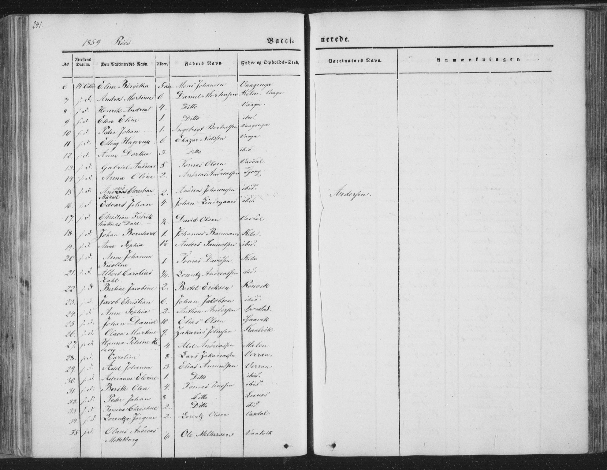 Ministerialprotokoller, klokkerbøker og fødselsregistre - Nordland, AV/SAT-A-1459/841/L0604: Parish register (official) no. 841A09 /1, 1845-1862, p. 241