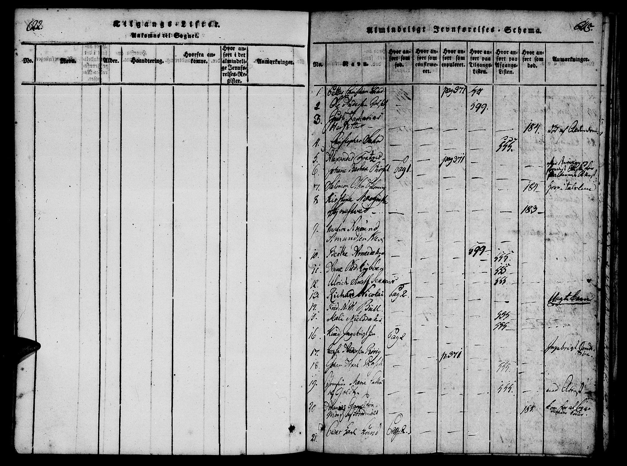 Ministerialprotokoller, klokkerbøker og fødselsregistre - Møre og Romsdal, SAT/A-1454/558/L0688: Parish register (official) no. 558A02, 1818-1843, p. 642-643