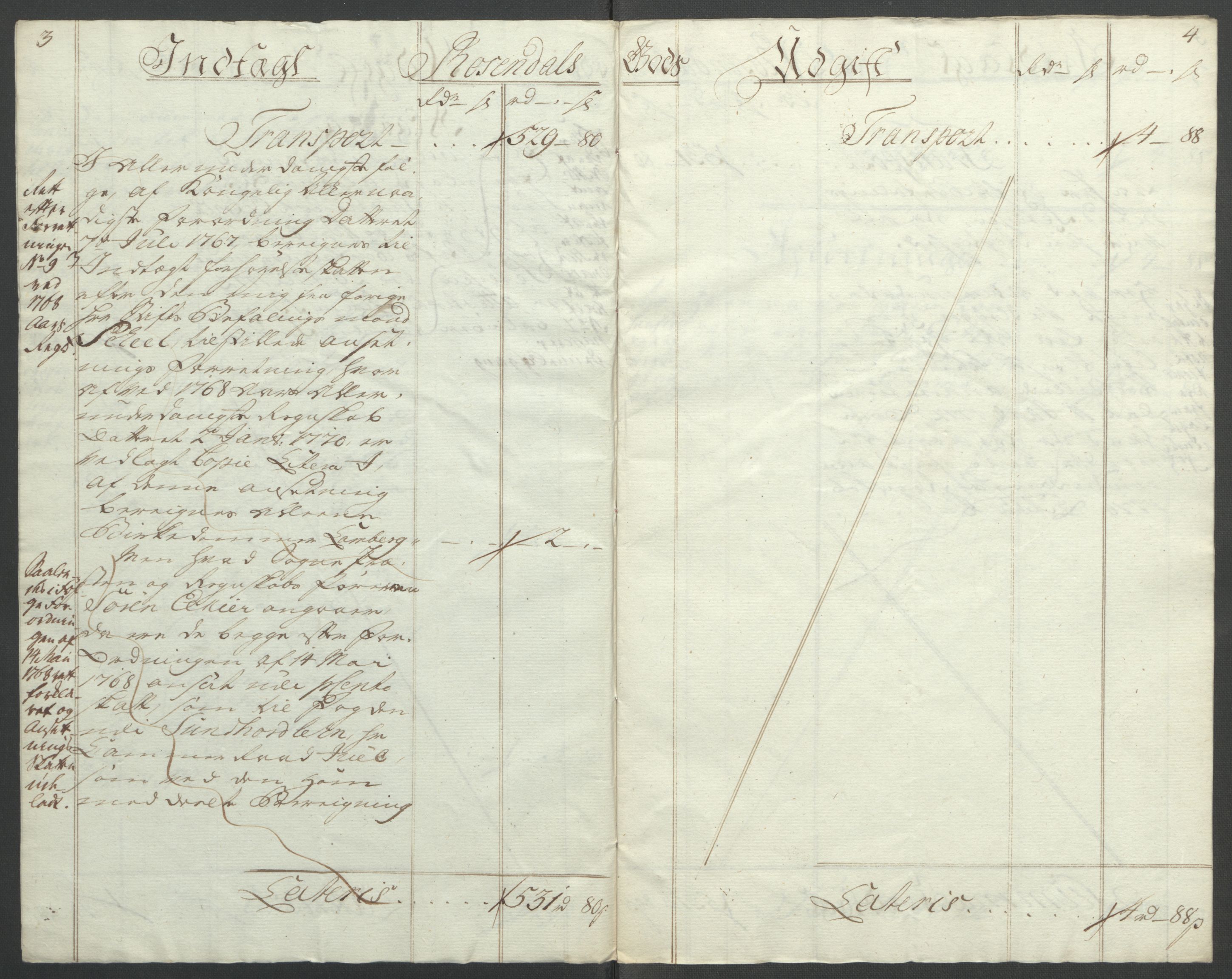 Rentekammeret inntil 1814, Reviderte regnskaper, Fogderegnskap, AV/RA-EA-4092/R49/L3157: Ekstraskatten Rosendal Baroni, 1762-1772, p. 320