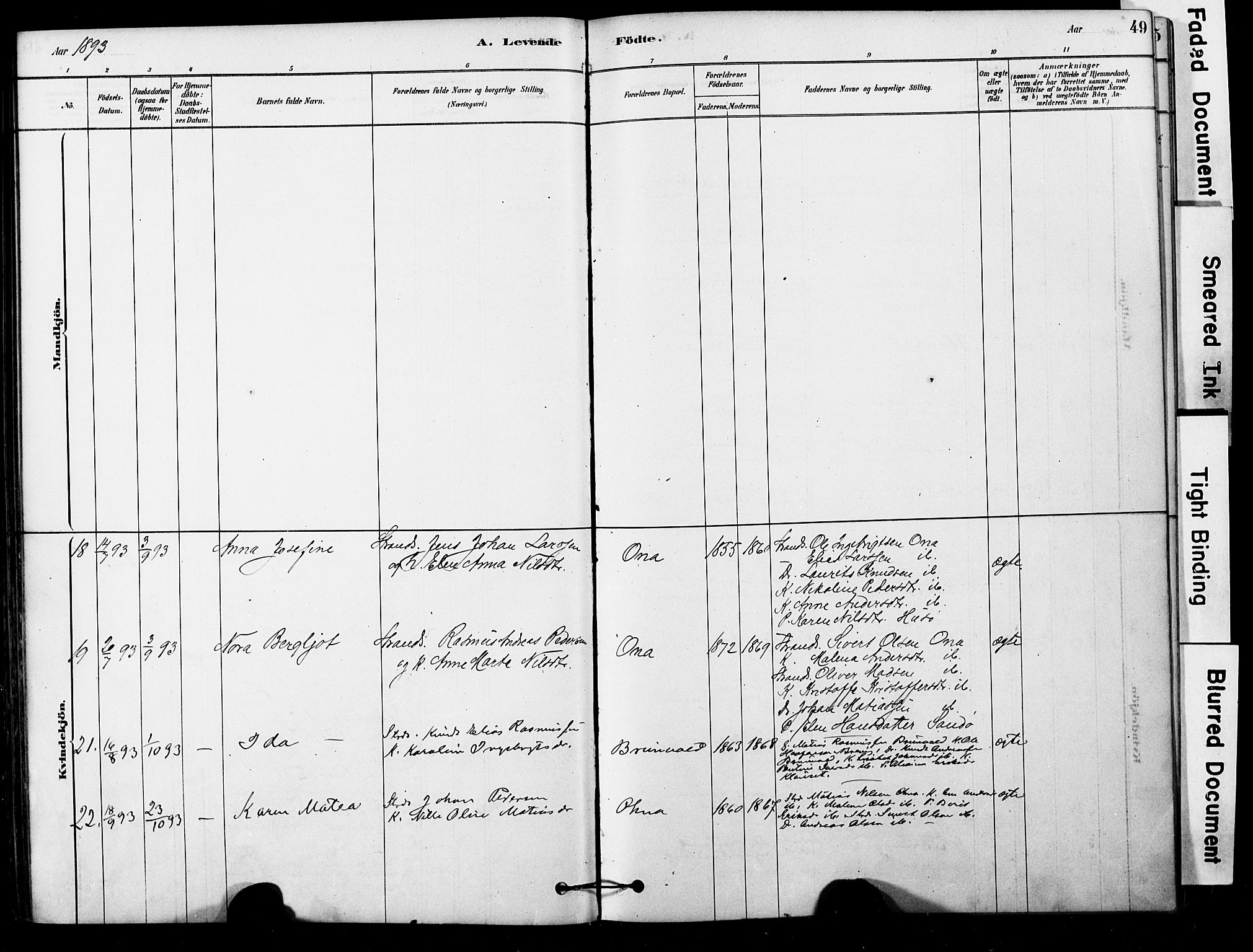 Ministerialprotokoller, klokkerbøker og fødselsregistre - Møre og Romsdal, AV/SAT-A-1454/561/L0729: Parish register (official) no. 561A03, 1878-1900, p. 49