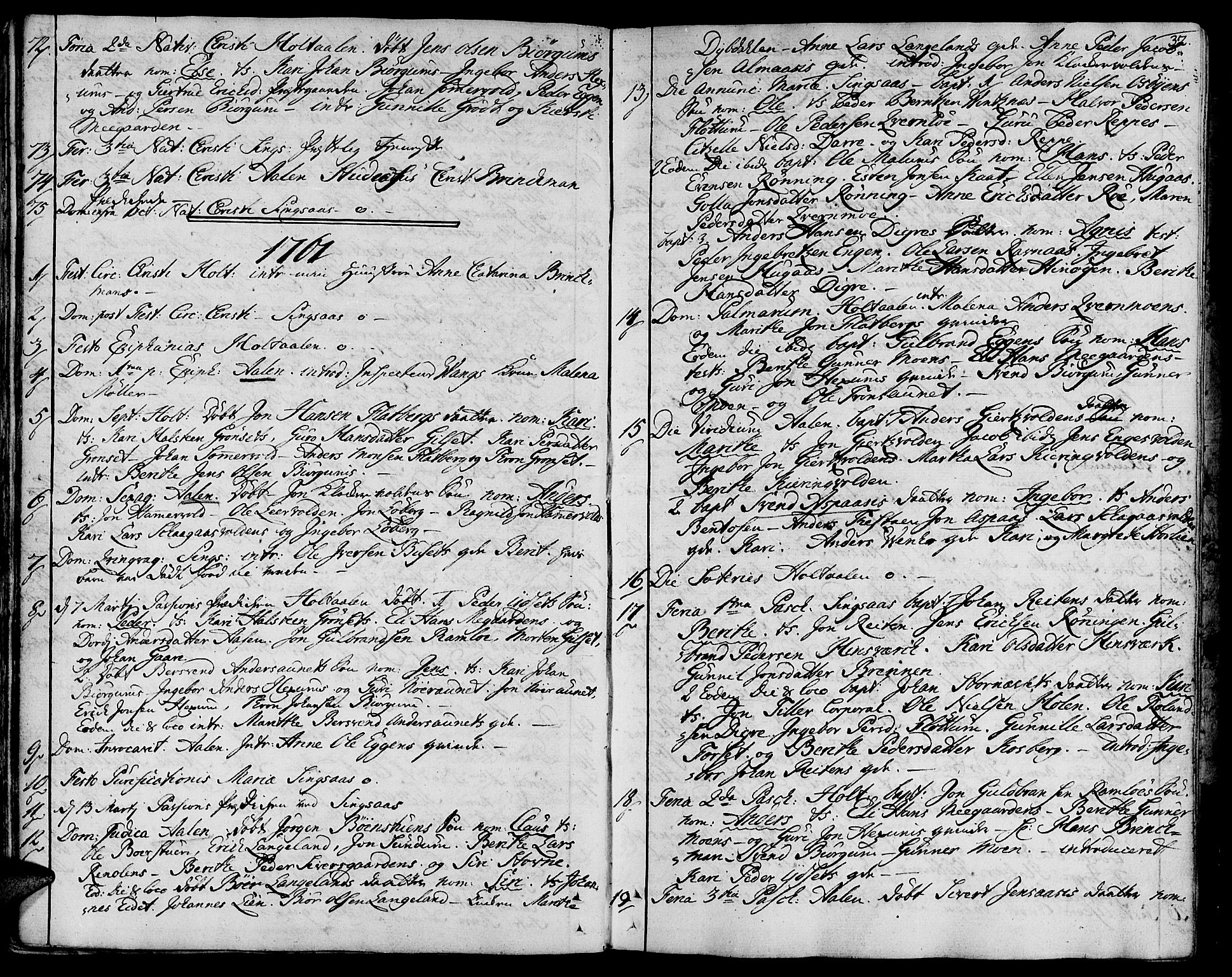 Ministerialprotokoller, klokkerbøker og fødselsregistre - Sør-Trøndelag, SAT/A-1456/685/L0952: Parish register (official) no. 685A01, 1745-1804, p. 32