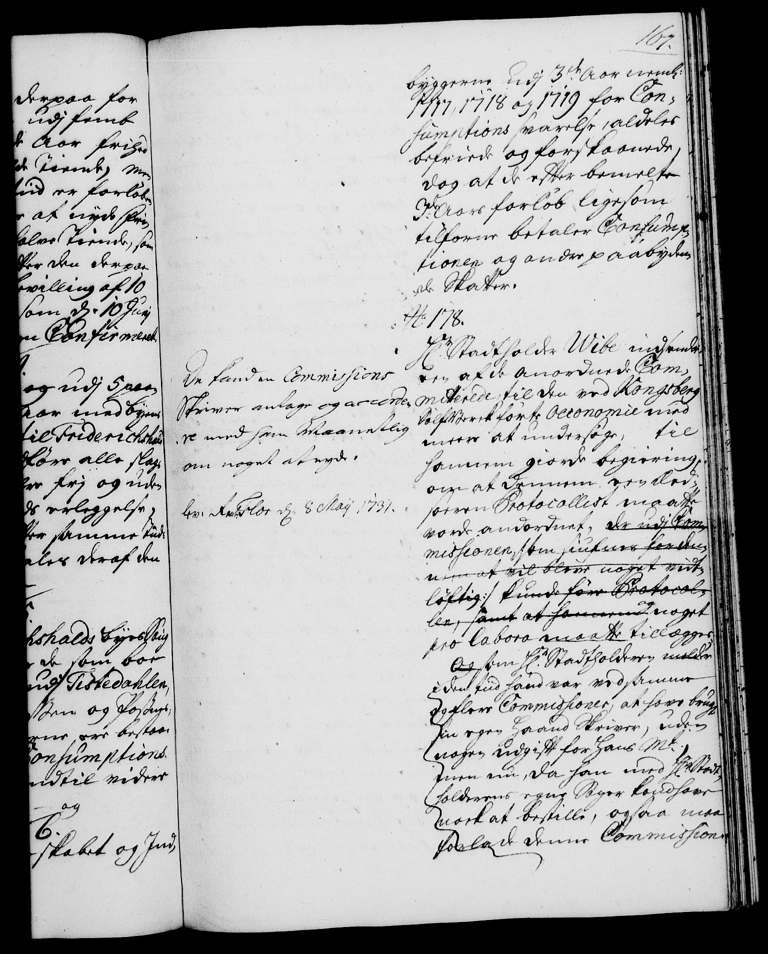 Rentekammeret, Kammerkanselliet, RA/EA-3111/G/Gh/Gha/L0013: Norsk ekstraktmemorialprotokoll (merket RK 53.58), 1731, p. 161