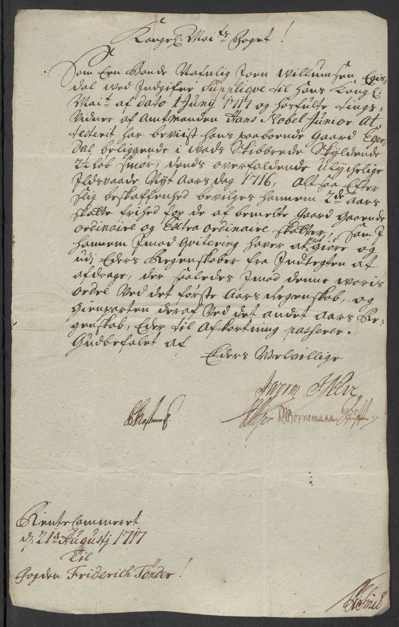 Rentekammeret inntil 1814, Reviderte regnskaper, Fogderegnskap, AV/RA-EA-4092/R47/L2870: Fogderegnskap Ryfylke, 1717, p. 342
