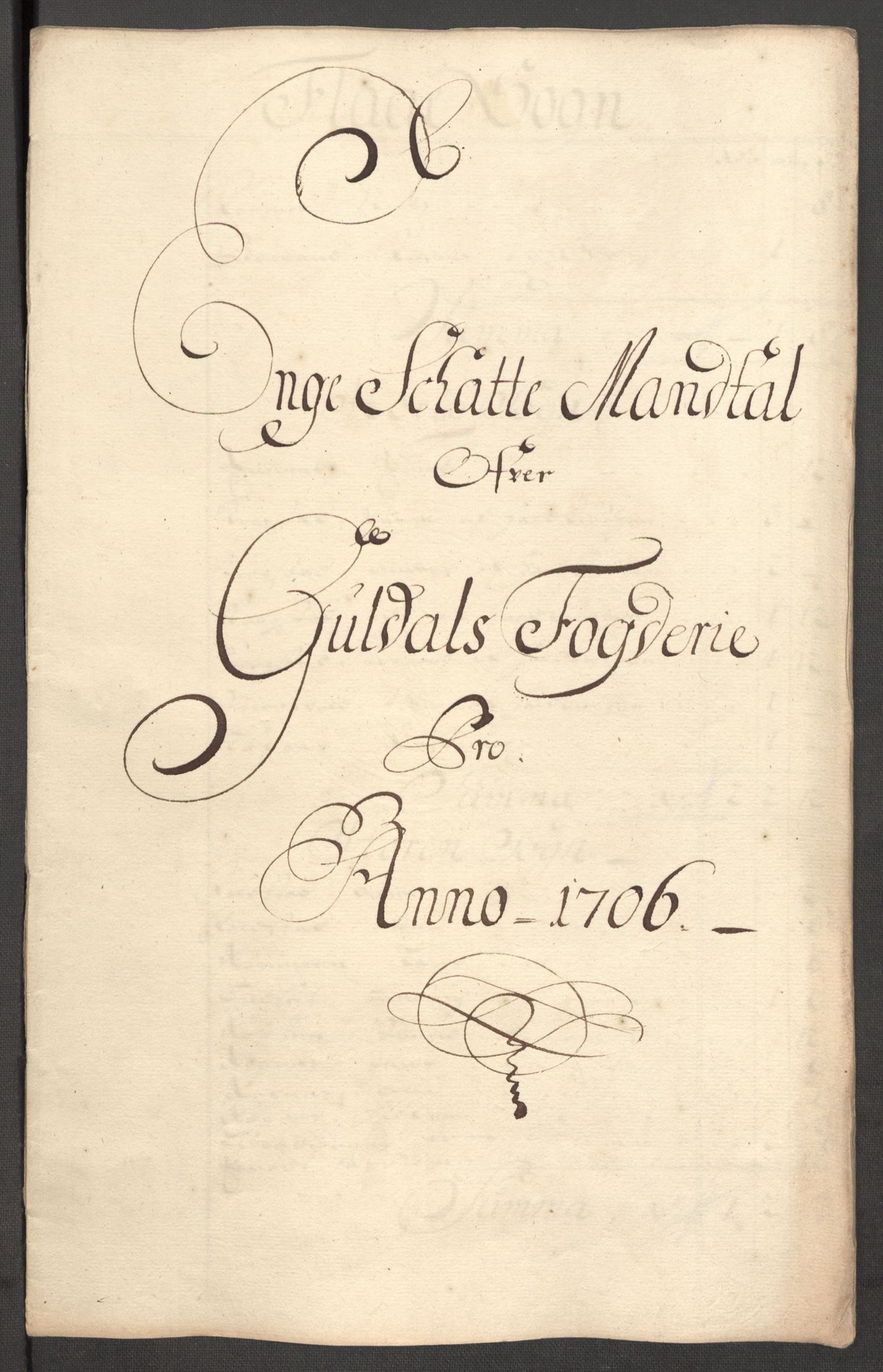 Rentekammeret inntil 1814, Reviderte regnskaper, Fogderegnskap, AV/RA-EA-4092/R60/L3956: Fogderegnskap Orkdal og Gauldal, 1706, p. 281