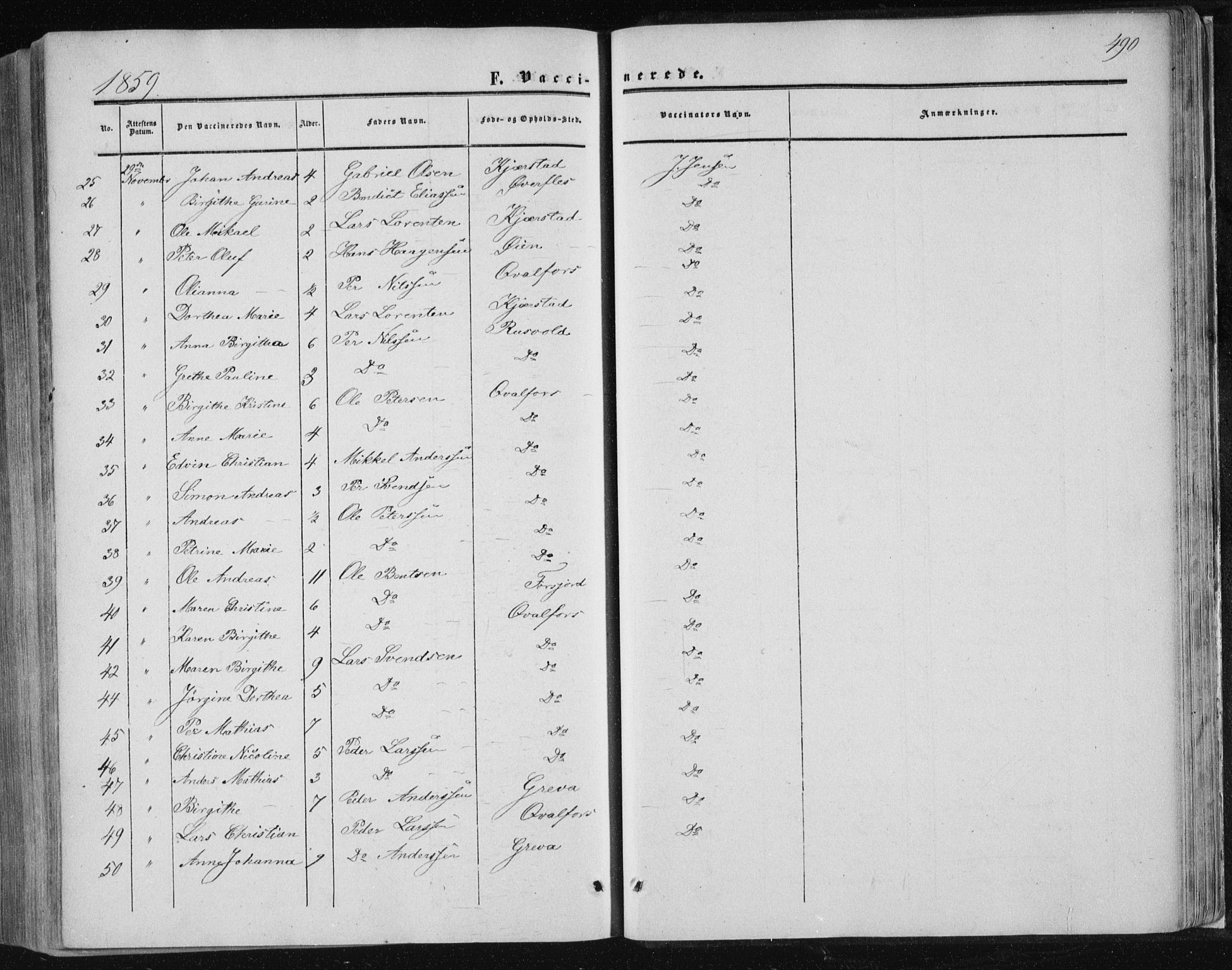 Ministerialprotokoller, klokkerbøker og fødselsregistre - Nordland, SAT/A-1459/820/L0293: Parish register (official) no. 820A14, 1855-1865, p. 490