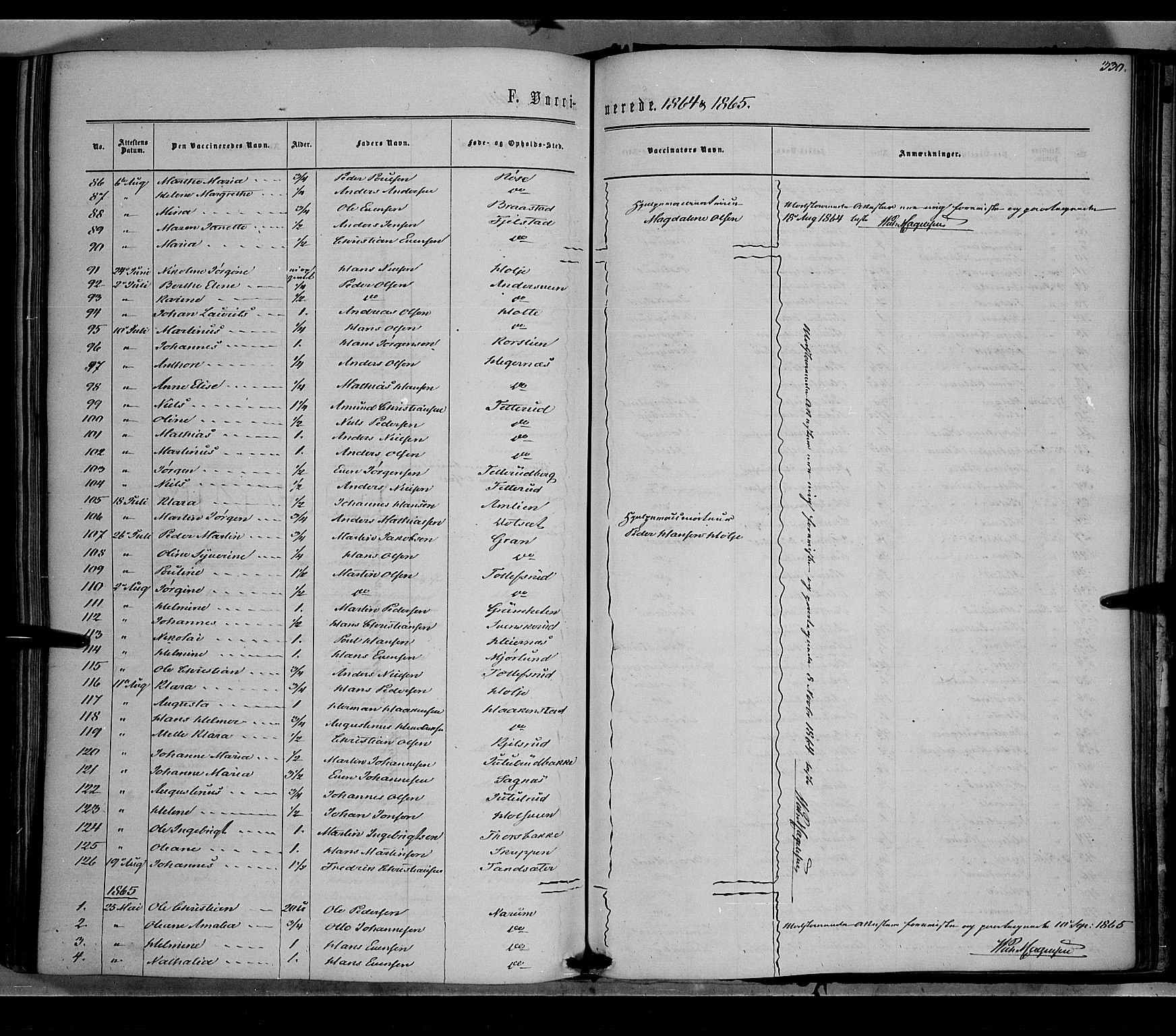 Vestre Toten prestekontor, AV/SAH-PREST-108/H/Ha/Haa/L0007: Parish register (official) no. 7, 1862-1869, p. 330