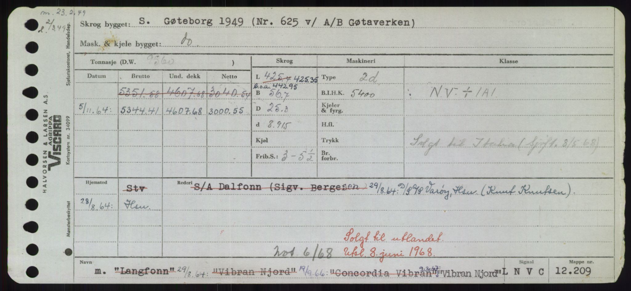 Sjøfartsdirektoratet med forløpere, Skipsmålingen, RA/S-1627/H/Hd/L0041: Fartøy, Vi-Ås, p. 23