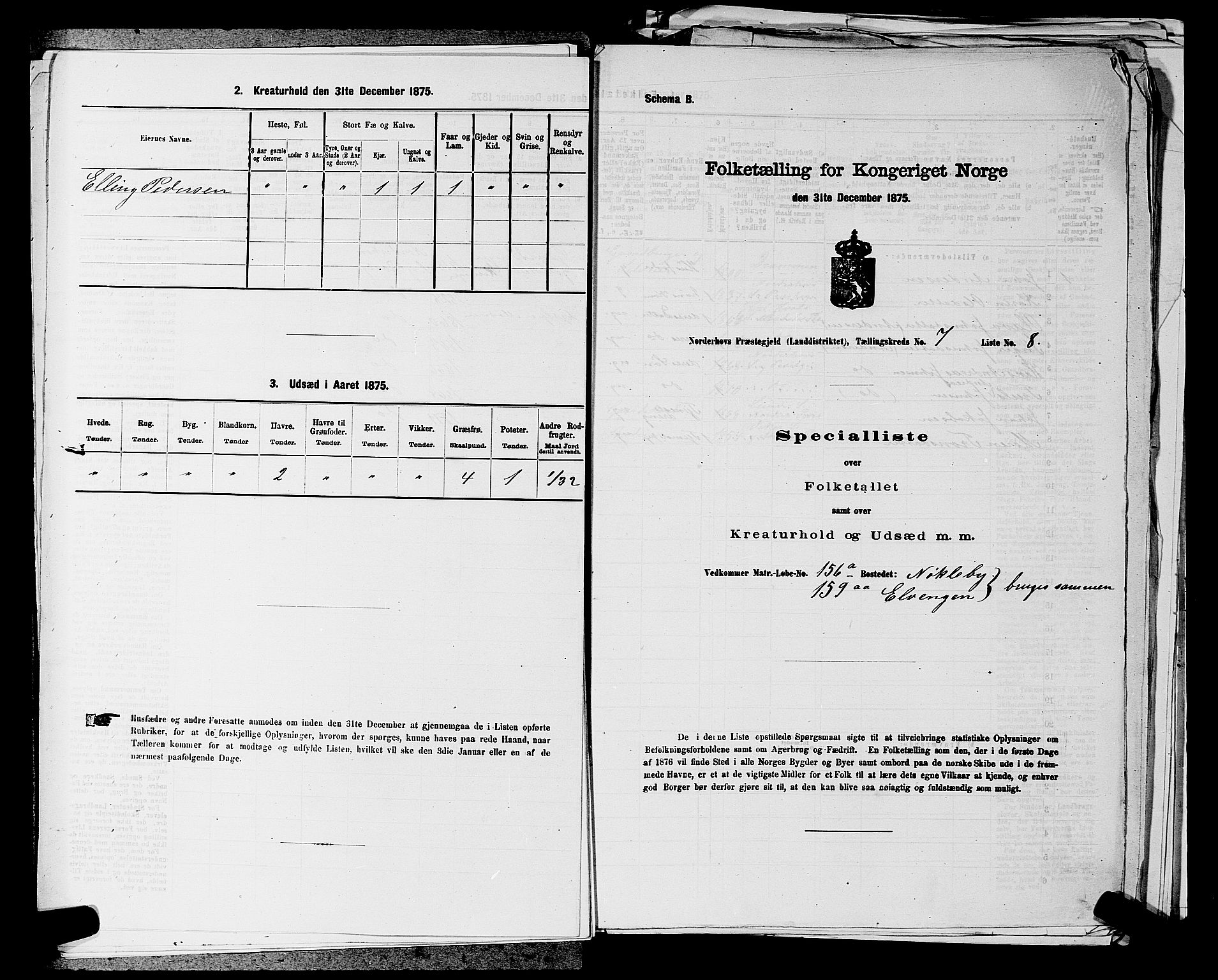 SAKO, 1875 census for 0613L Norderhov/Norderhov, Haug og Lunder, 1875, p. 1480