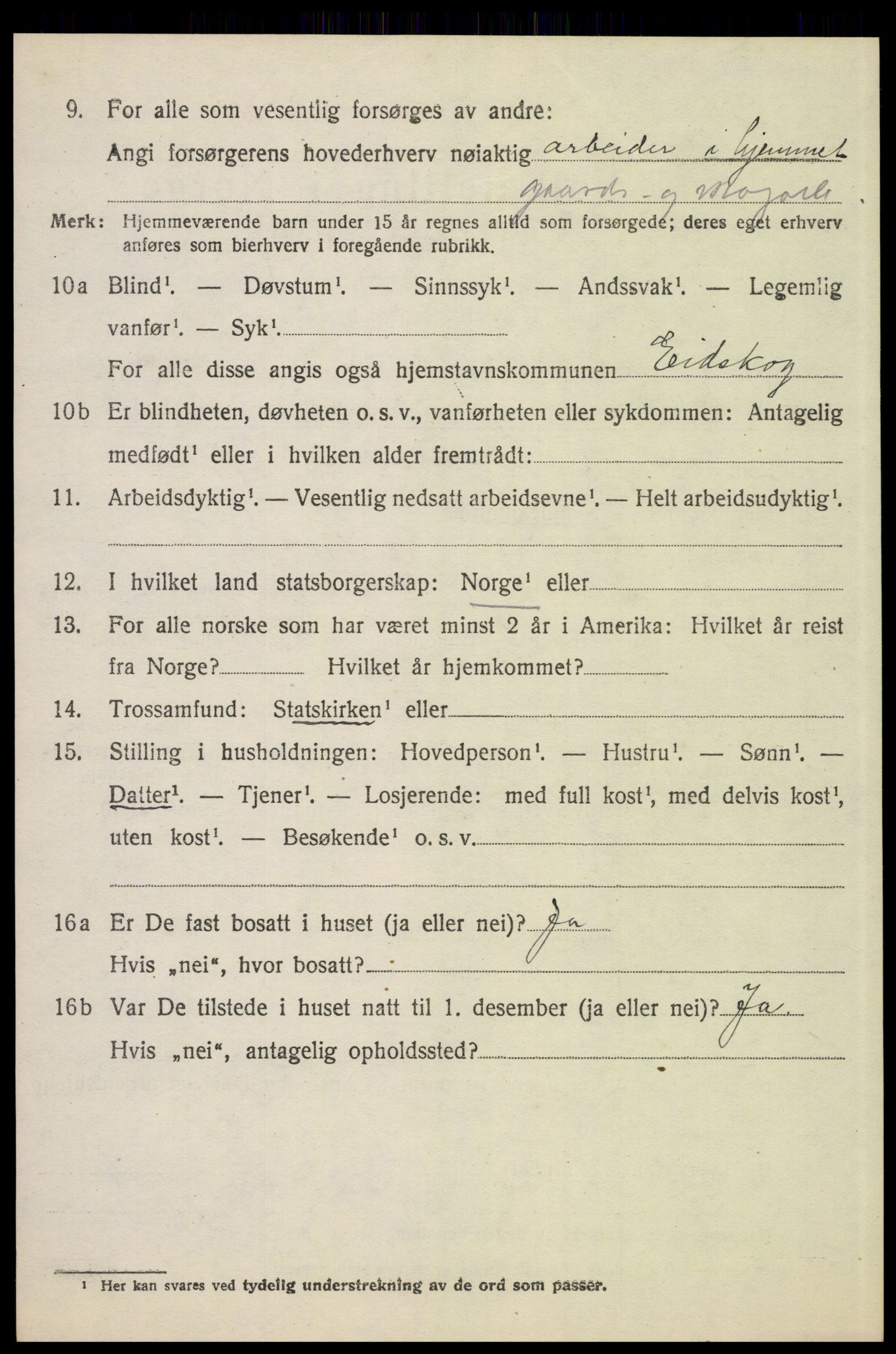 SAH, 1920 census for Eidskog, 1920, p. 10180