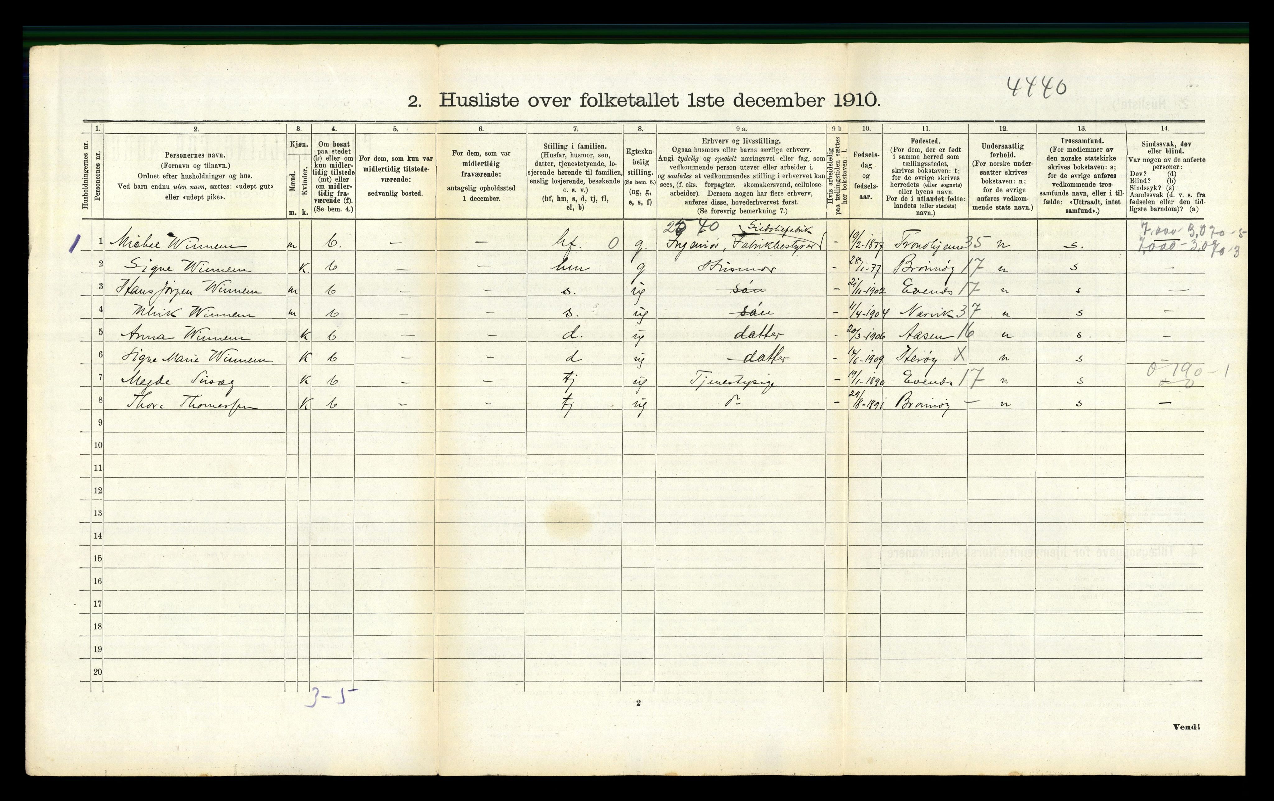 RA, 1910 census for Herøy, 1910, p. 998