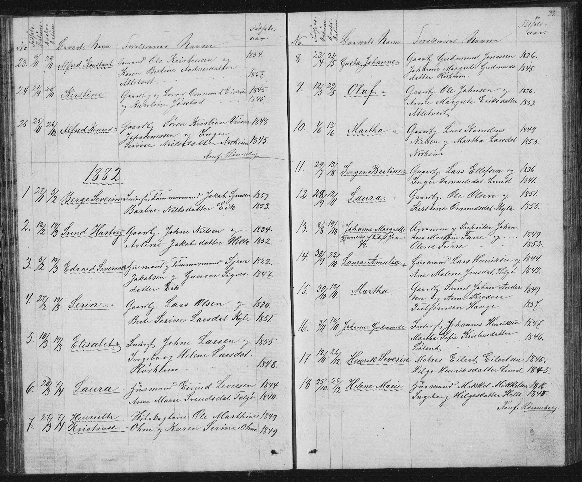 Nedstrand sokneprestkontor, AV/SAST-A-101841/01/V: Parish register (copy) no. B 2, 1848-1933, p. 33