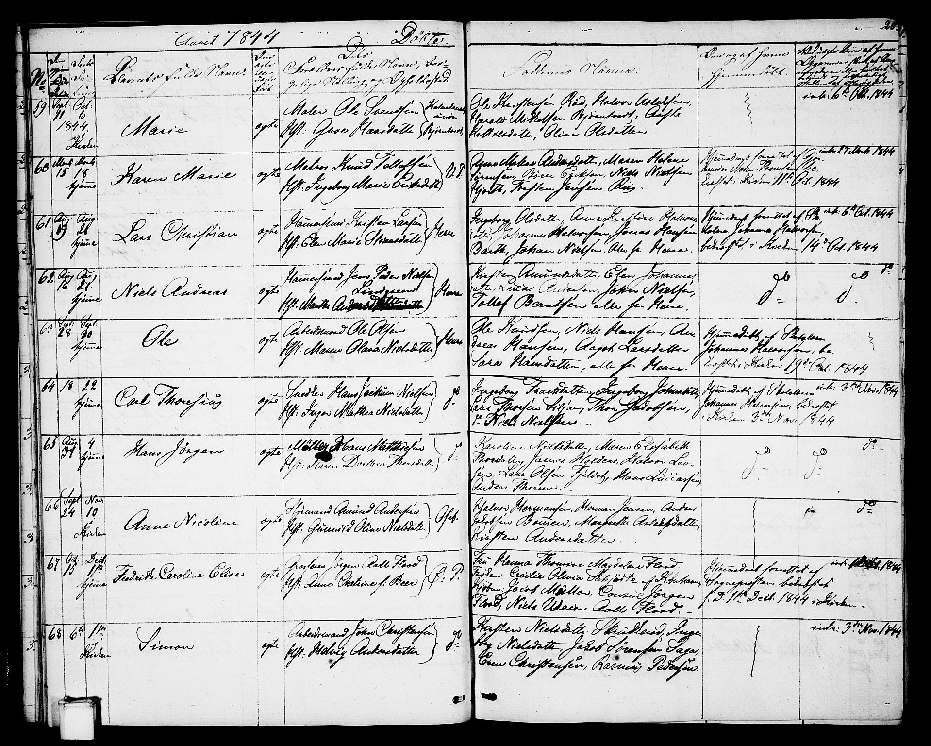 Porsgrunn kirkebøker , SAKO/A-104/G/Gb/L0003: Parish register (copy) no. II 3, 1841-1852, p. 20