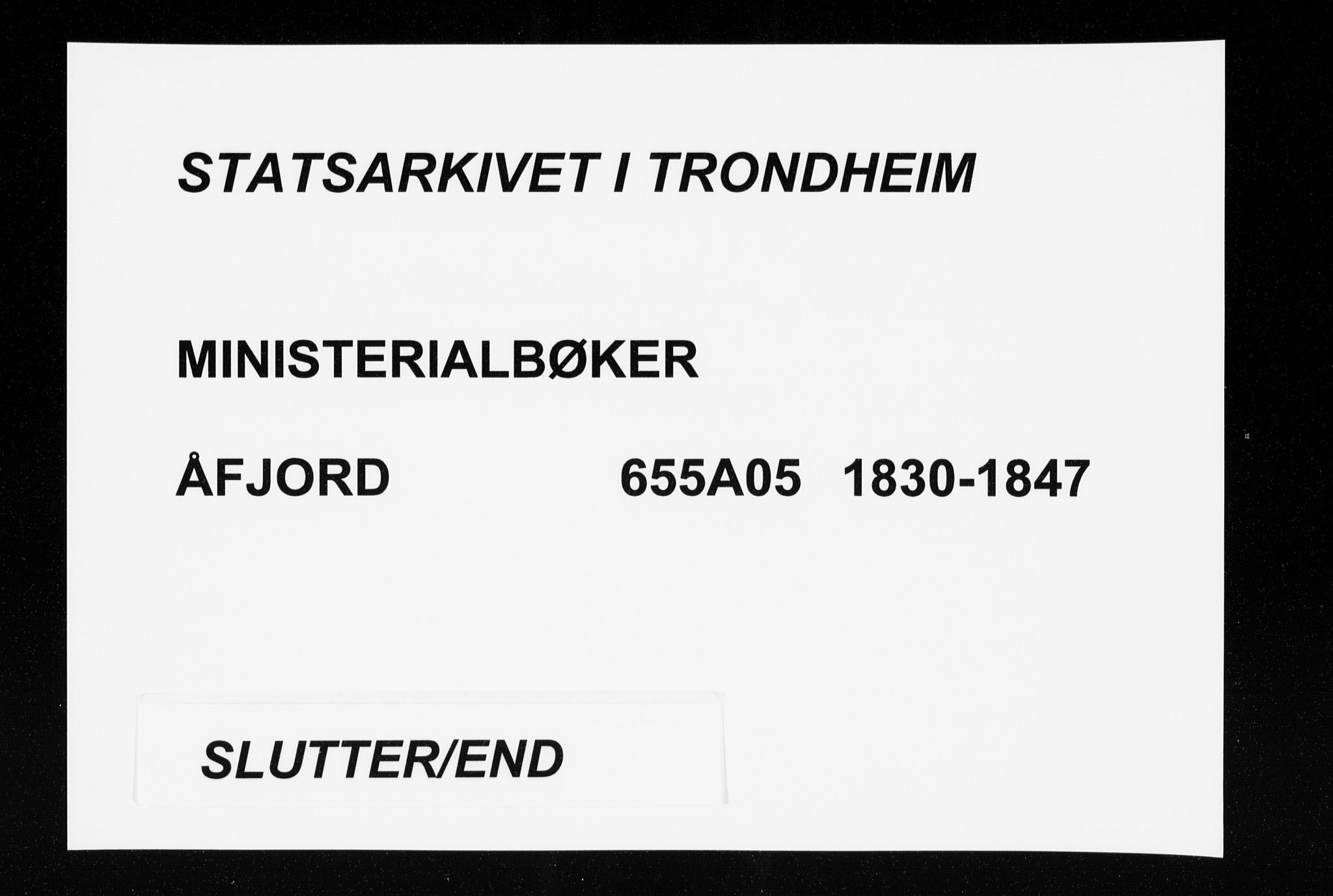 Ministerialprotokoller, klokkerbøker og fødselsregistre - Sør-Trøndelag, AV/SAT-A-1456/655/L0676: Parish register (official) no. 655A05, 1830-1847