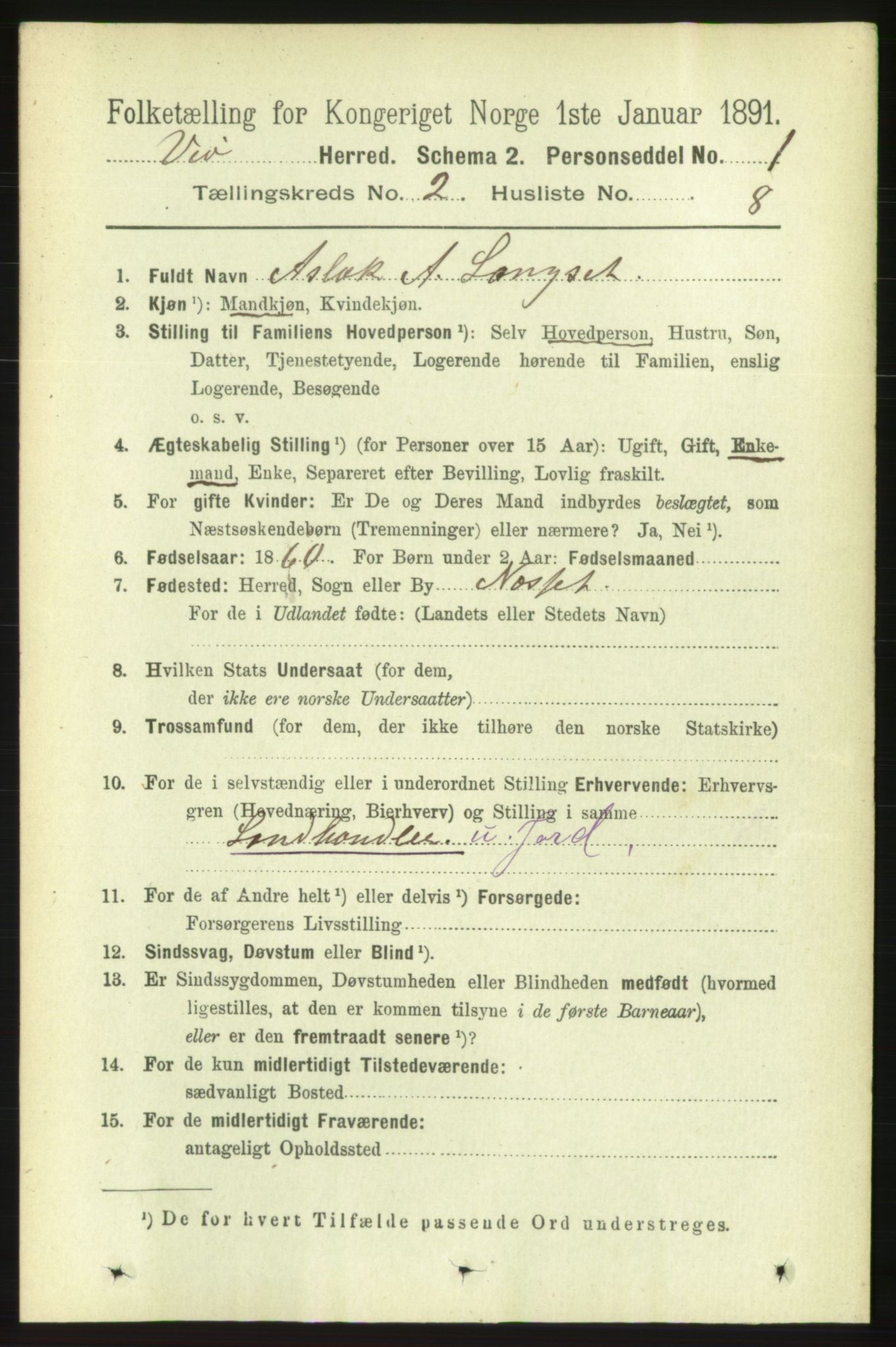 RA, 1891 census for 1541 Veøy, 1891, p. 792