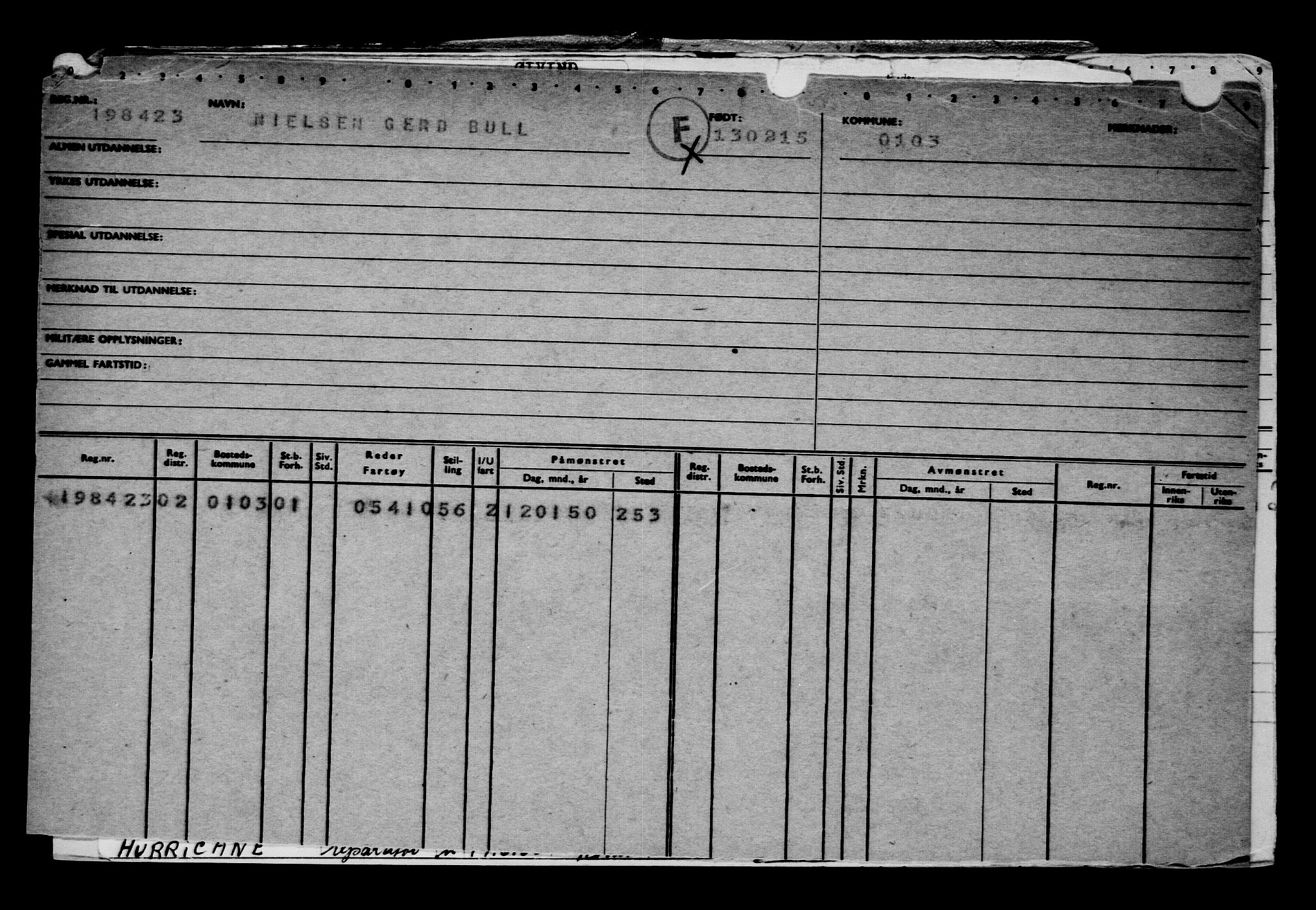 Direktoratet for sjømenn, AV/RA-S-3545/G/Gb/L0127: Hovedkort, 1915, p. 422
