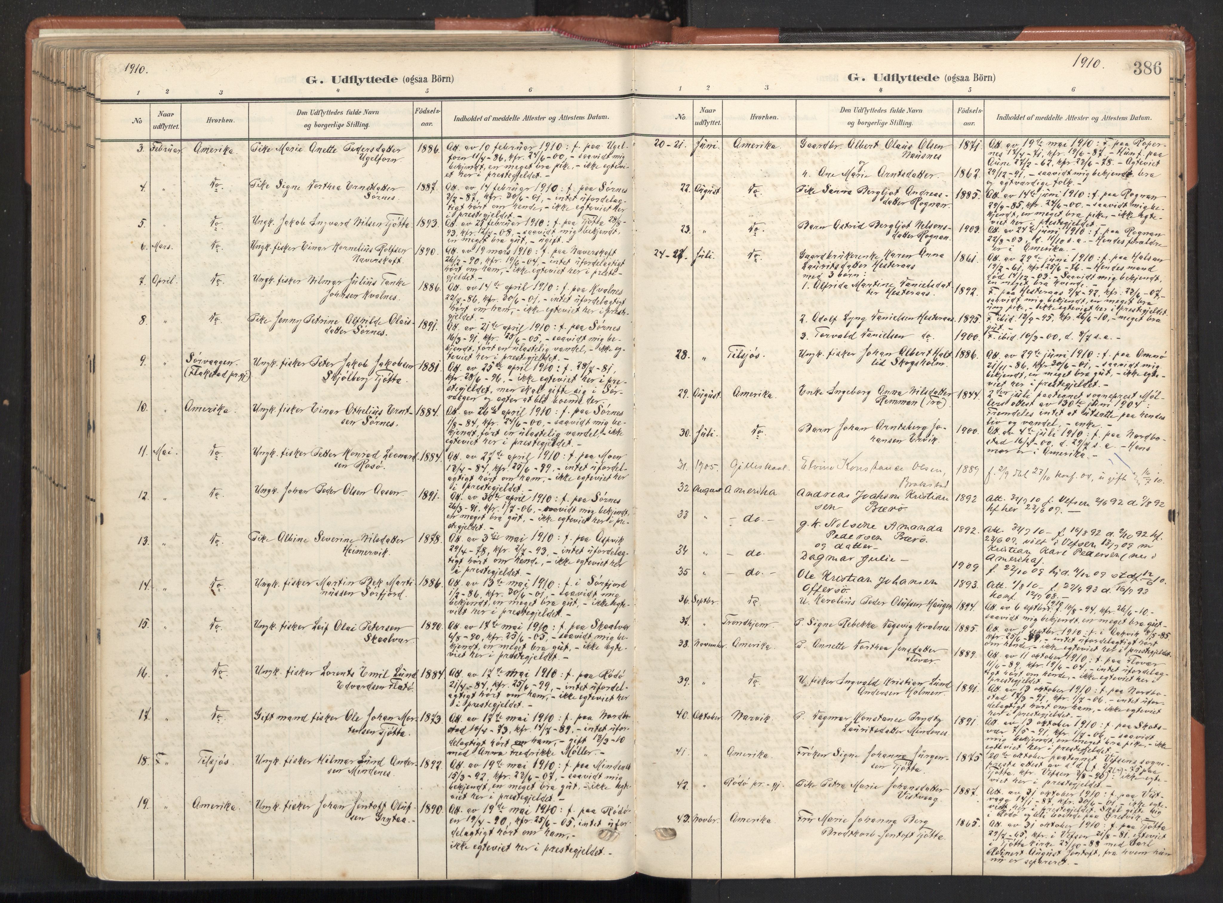 Ministerialprotokoller, klokkerbøker og fødselsregistre - Nordland, SAT/A-1459/817/L0265: Parish register (official) no. 817A05, 1908-1944, p. 386