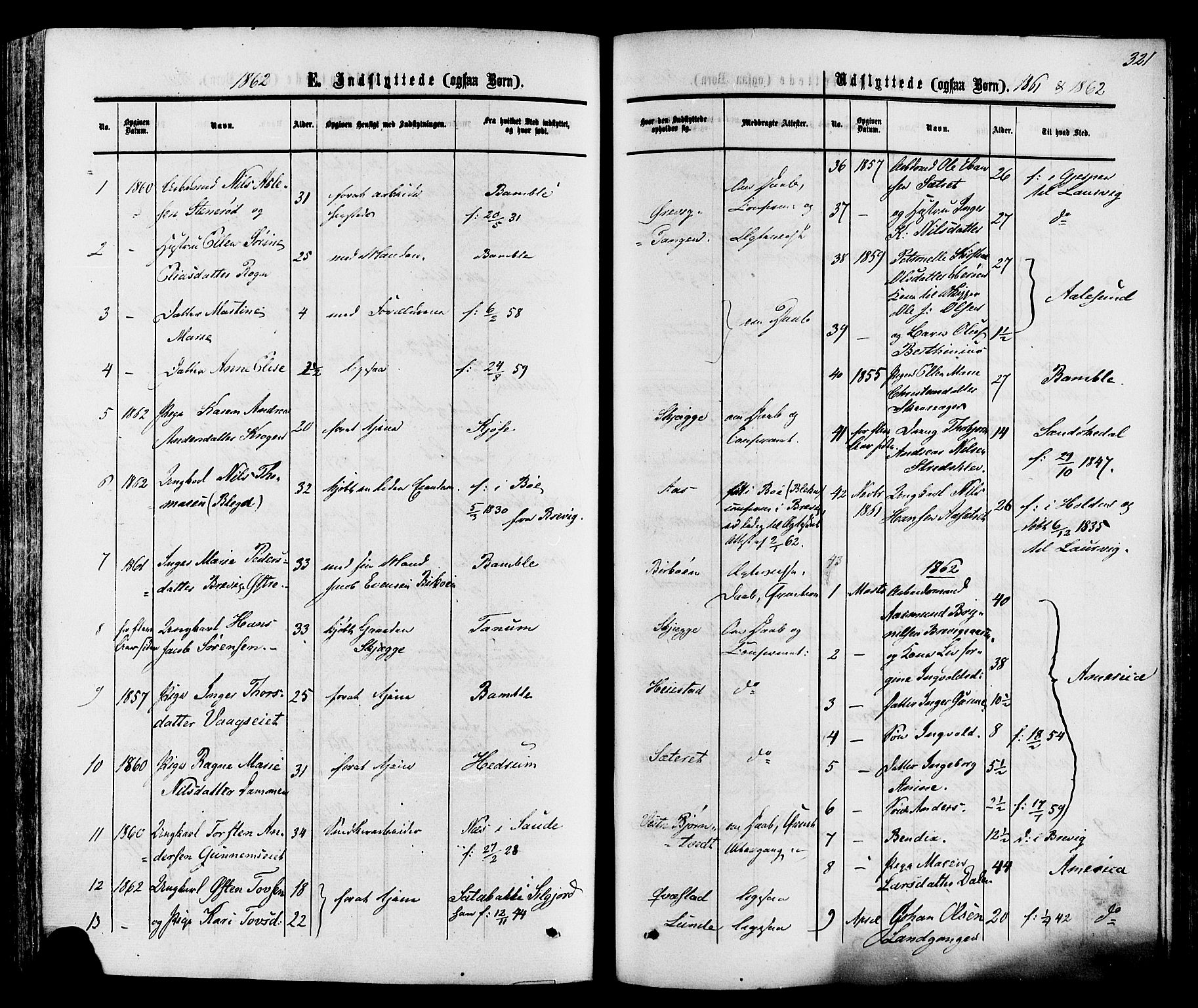 Eidanger kirkebøker, SAKO/A-261/F/Fa/L0010: Parish register (official) no. 10, 1859-1874, p. 321
