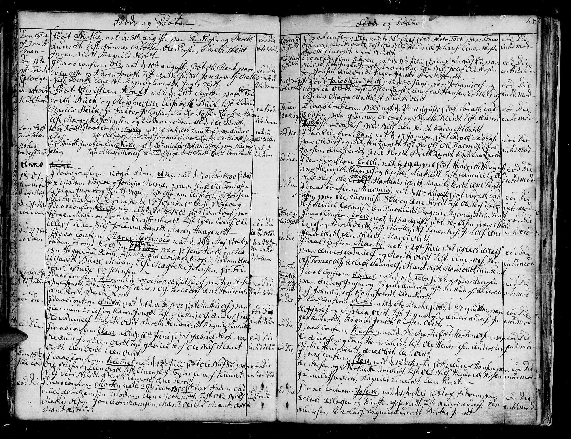 Lebesby sokneprestkontor, SATØ/S-1353/H/Ha/L0001kirke: Parish register (official) no. 1, 1751-1816, p. 184