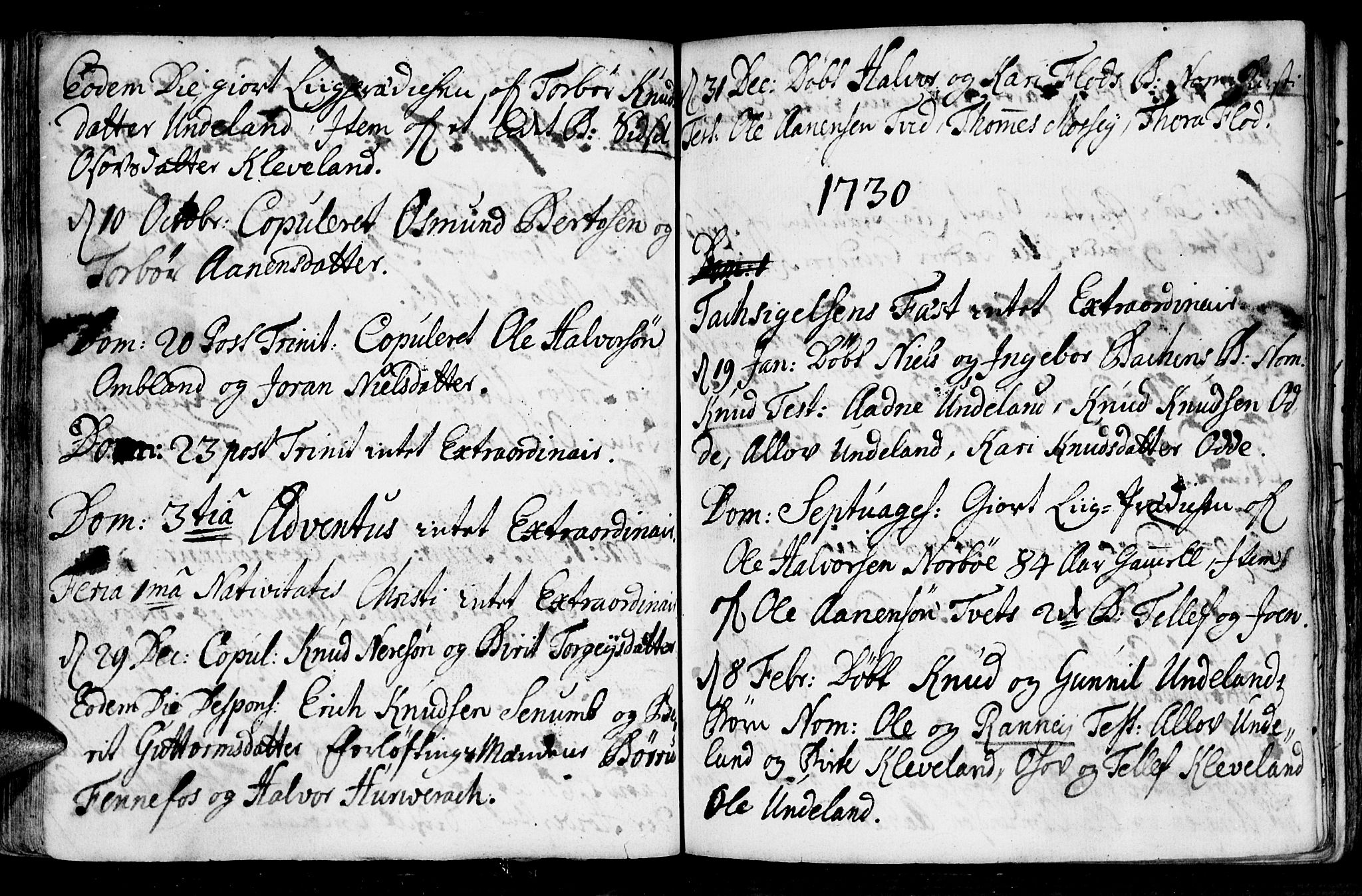 Evje sokneprestkontor, SAK/1111-0008/F/Fa/Faa/L0001: Parish register (official) no. A 1, 1705-1760, p. 57