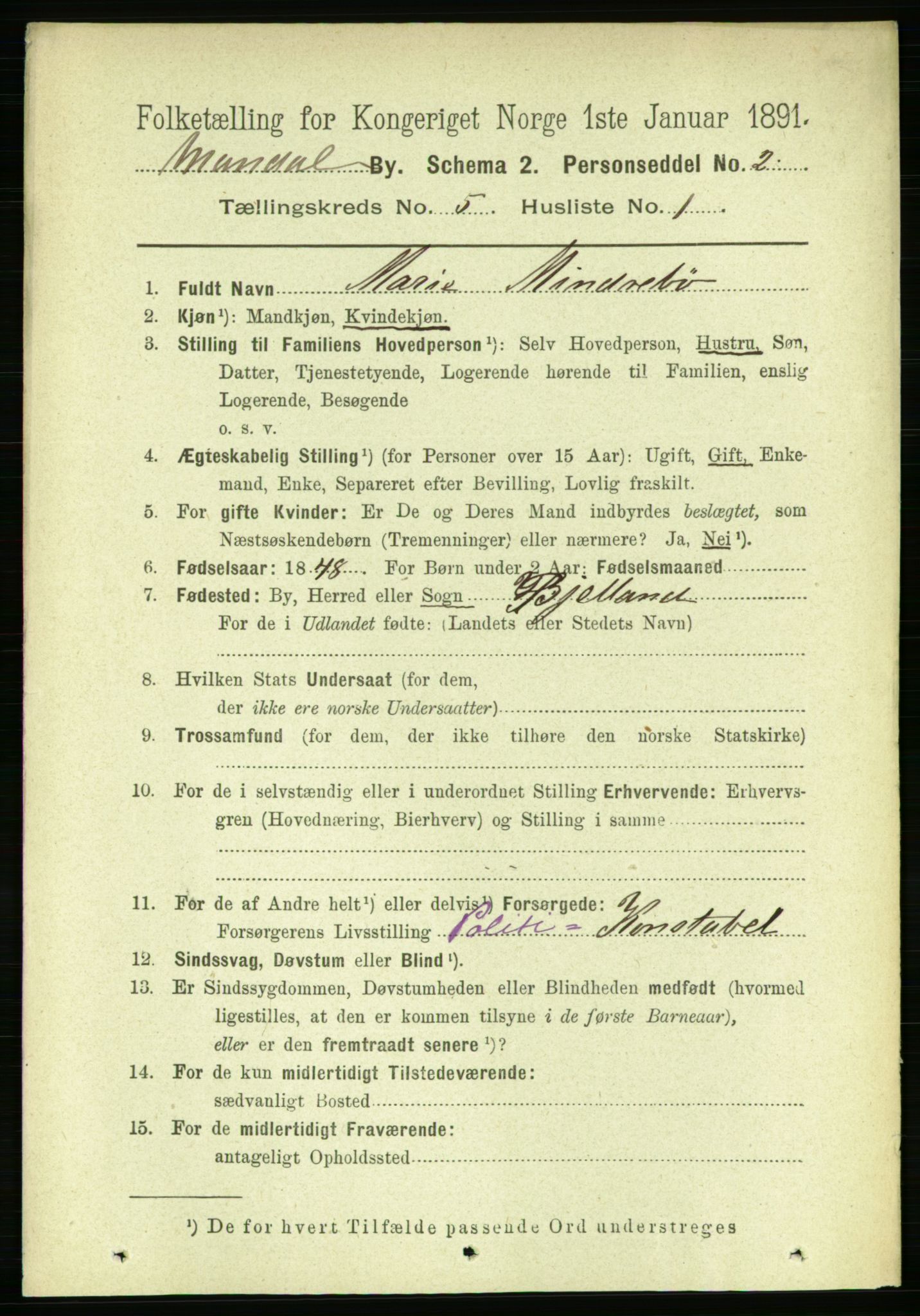 RA, 1891 census for 1002 Mandal, 1891, p. 1927