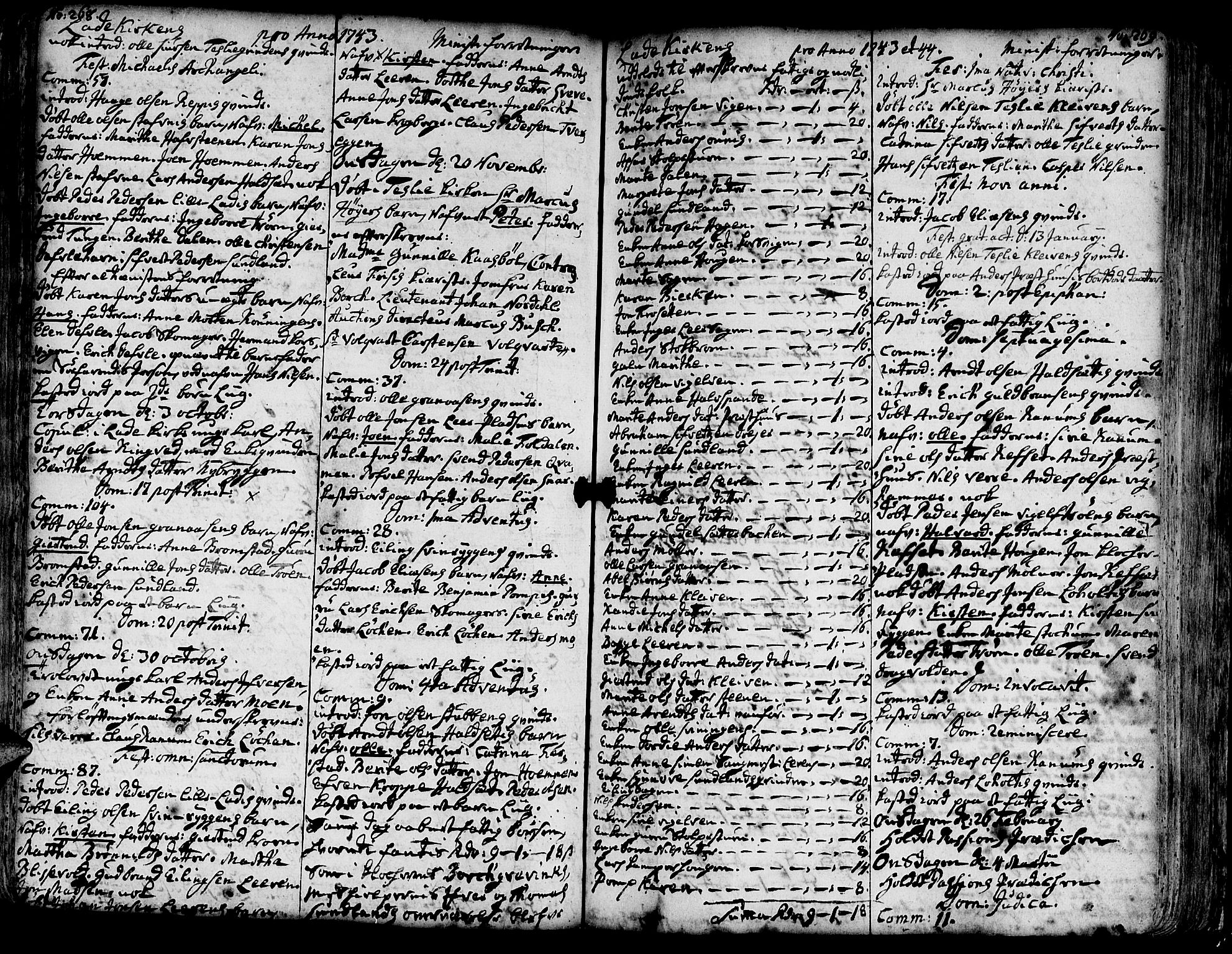 Ministerialprotokoller, klokkerbøker og fødselsregistre - Sør-Trøndelag, SAT/A-1456/606/L0275: Parish register (official) no. 606A01 /1, 1727-1780, p. 268-269