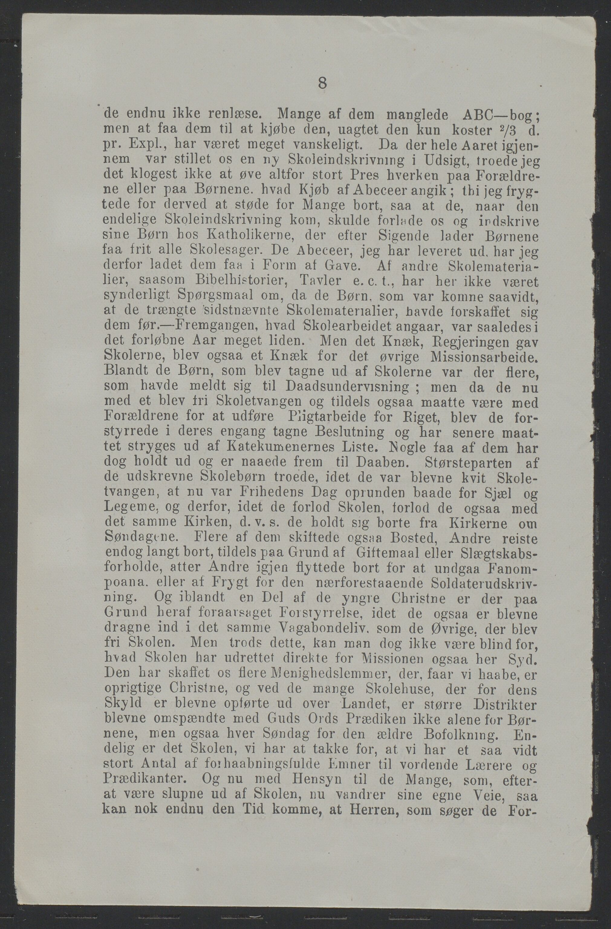 Det Norske Misjonsselskap - hovedadministrasjonen, VID/MA-A-1045/D/Da/Daa/L0037/0006: Konferansereferat og årsberetninger / Konferansereferat fra Madagaskar Innland., 1888, p. 8