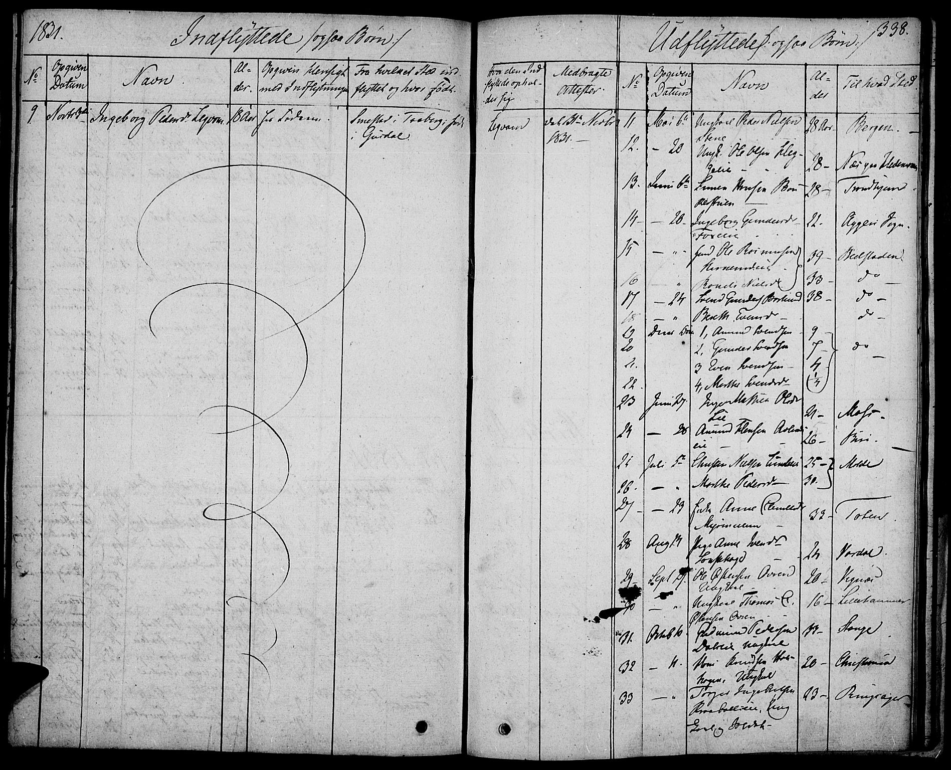 Gausdal prestekontor, AV/SAH-PREST-090/H/Ha/Haa/L0006: Parish register (official) no. 6, 1830-1839, p. 338