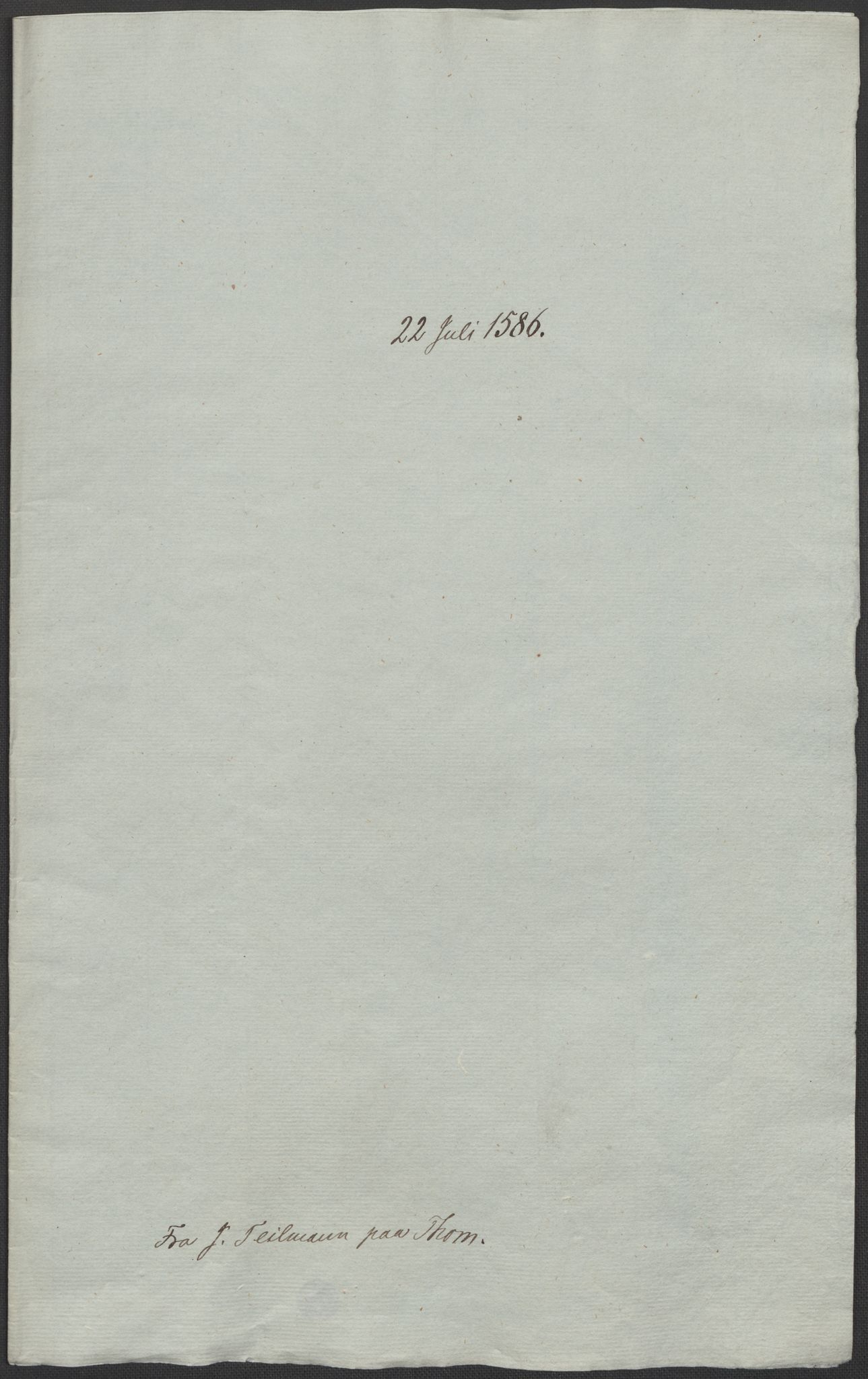 Riksarkivets diplomsamling, RA/EA-5965/F02/L0088: Dokumenter, 1586-1587, p. 2