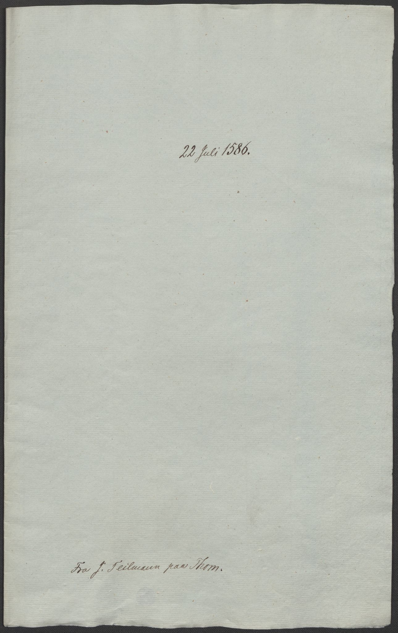 Riksarkivets diplomsamling, AV/RA-EA-5965/F02/L0088: Dokumenter, 1586-1587, p. 2