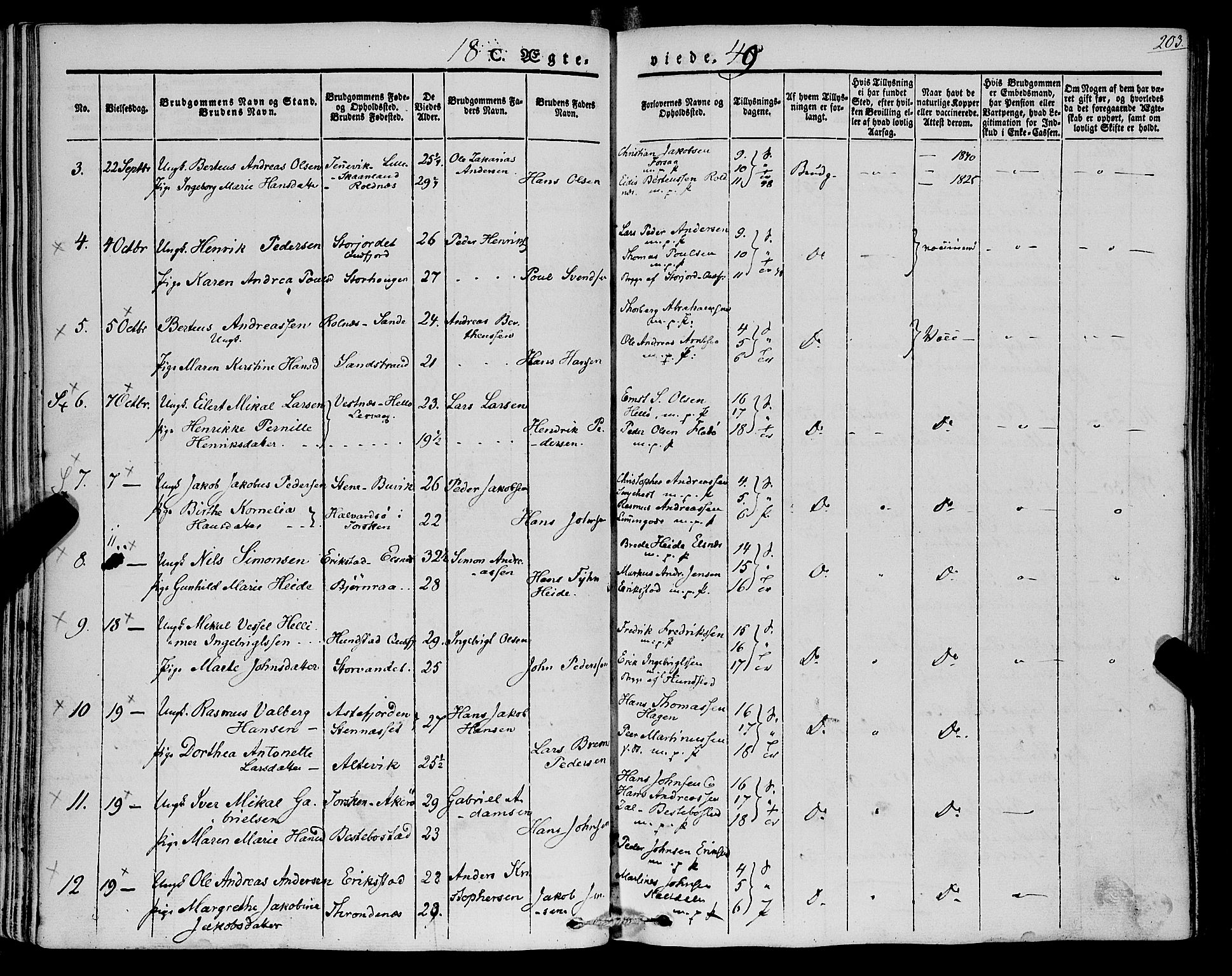 Trondenes sokneprestkontor, SATØ/S-1319/H/Ha/L0009kirke: Parish register (official) no. 9, 1841-1852, p. 203