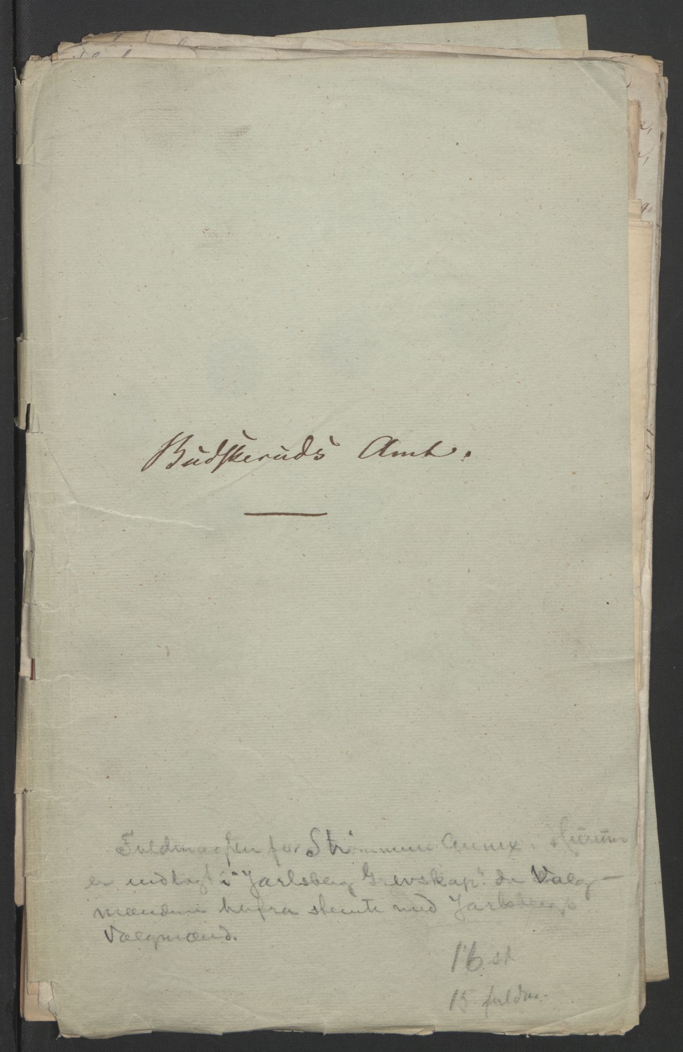 Statsrådssekretariatet, RA/S-1001/D/Db/L0007: Fullmakter for Eidsvollsrepresentantene i 1814. , 1814, p. 302