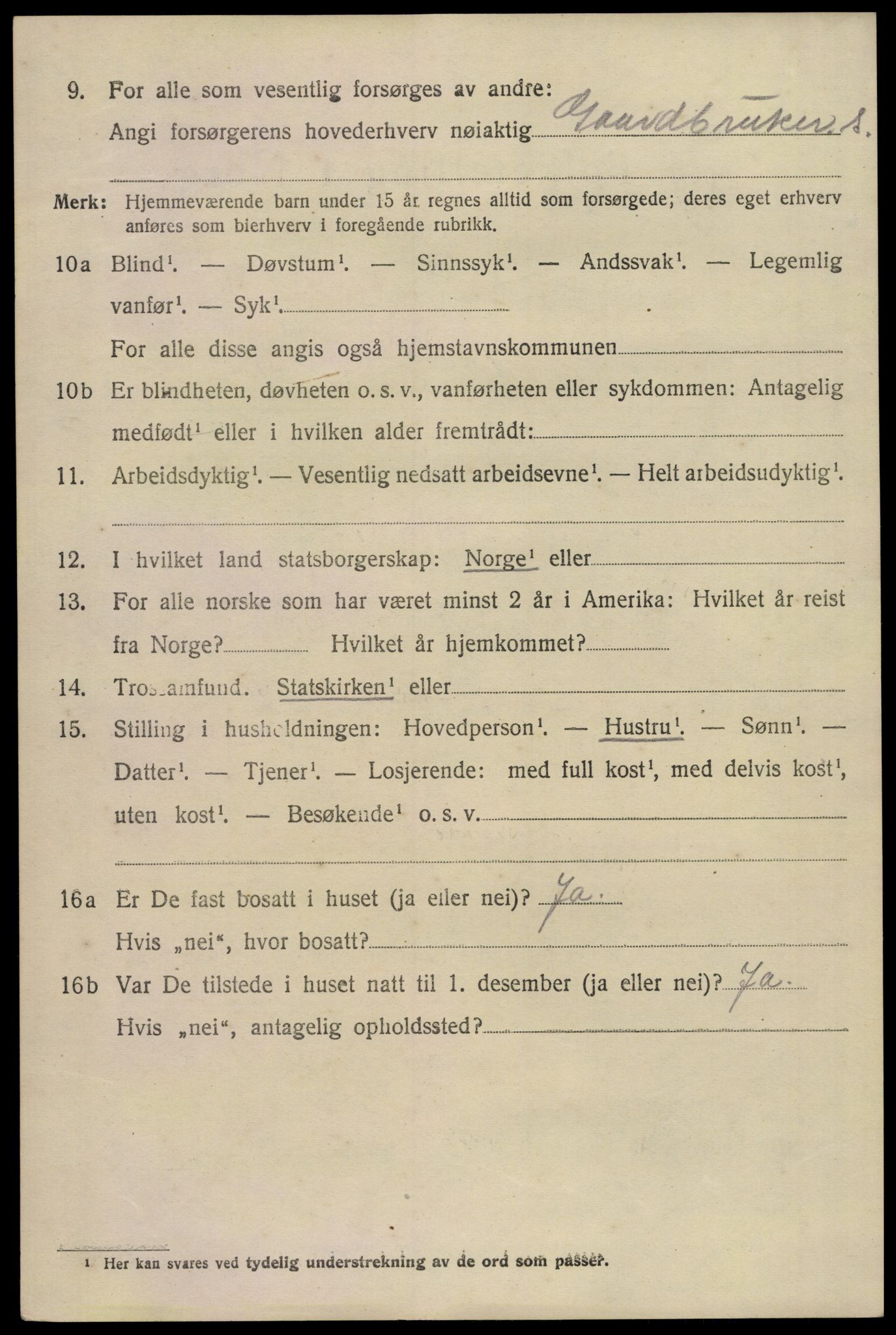 SAKO, 1920 census for Sem, 1920, p. 7564